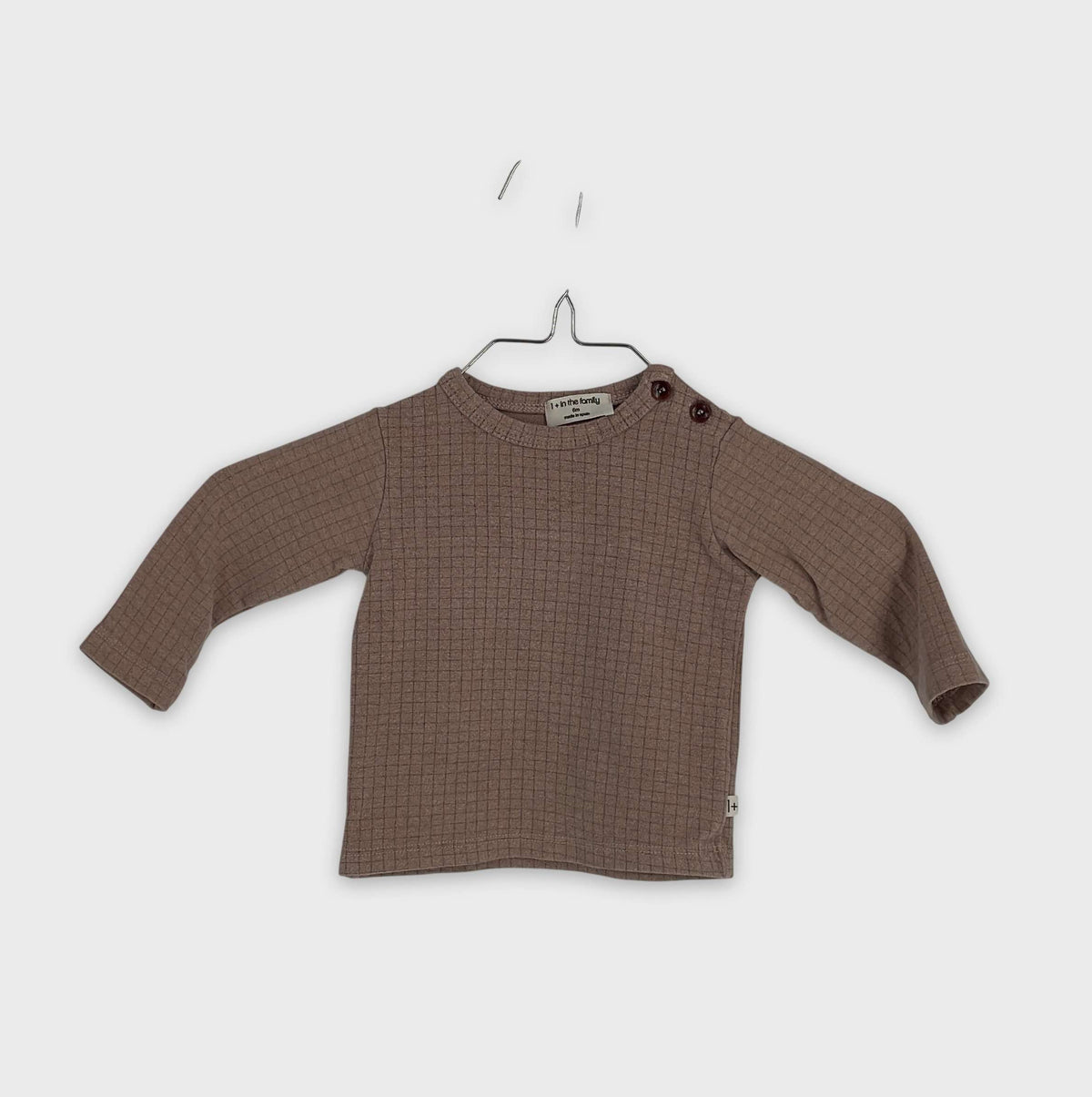 0-T-shirt manches longues 1+ In The Family 6 mois