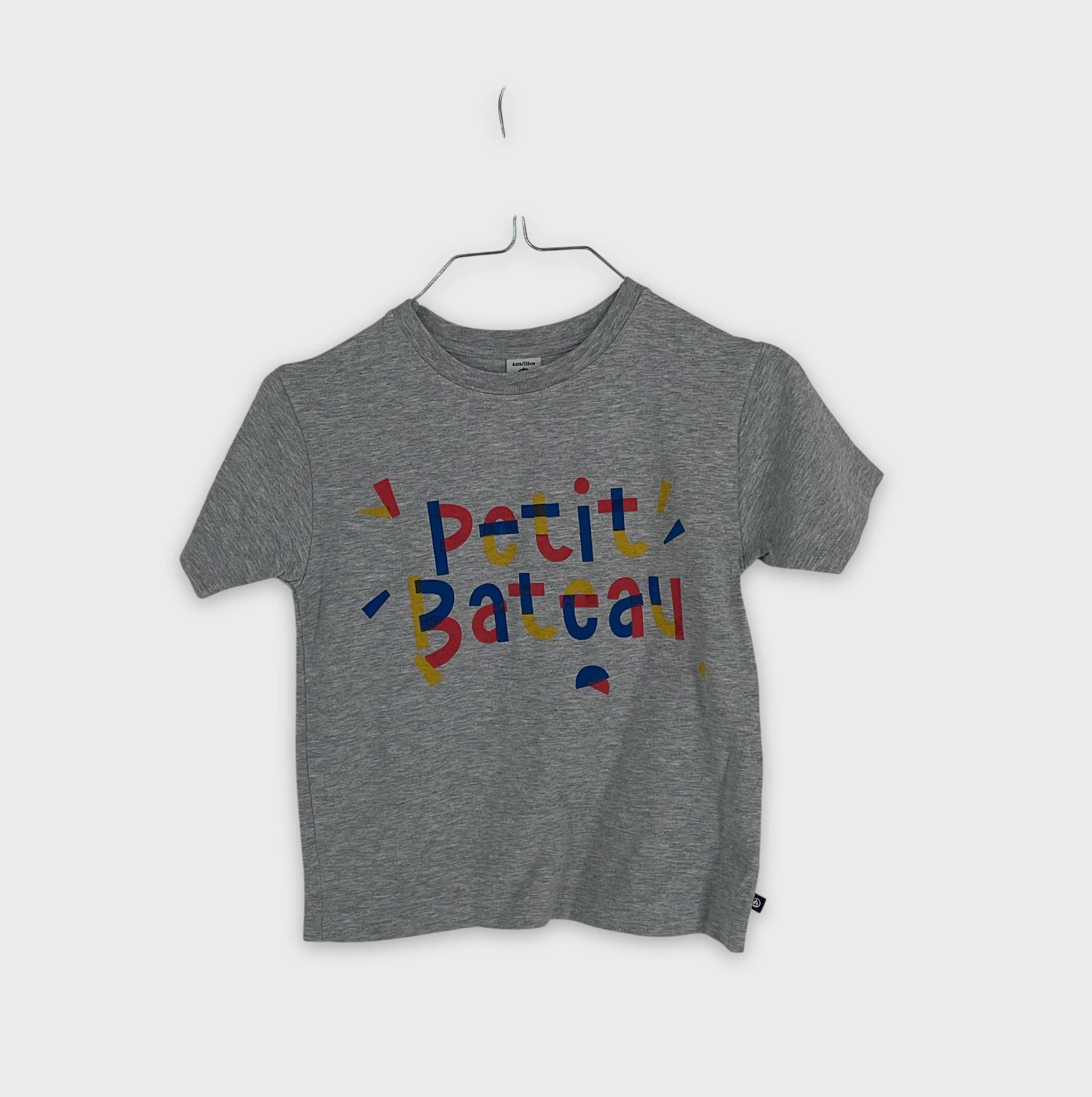 0-T-shirt manches courtes Petit Bateau 6 ans
