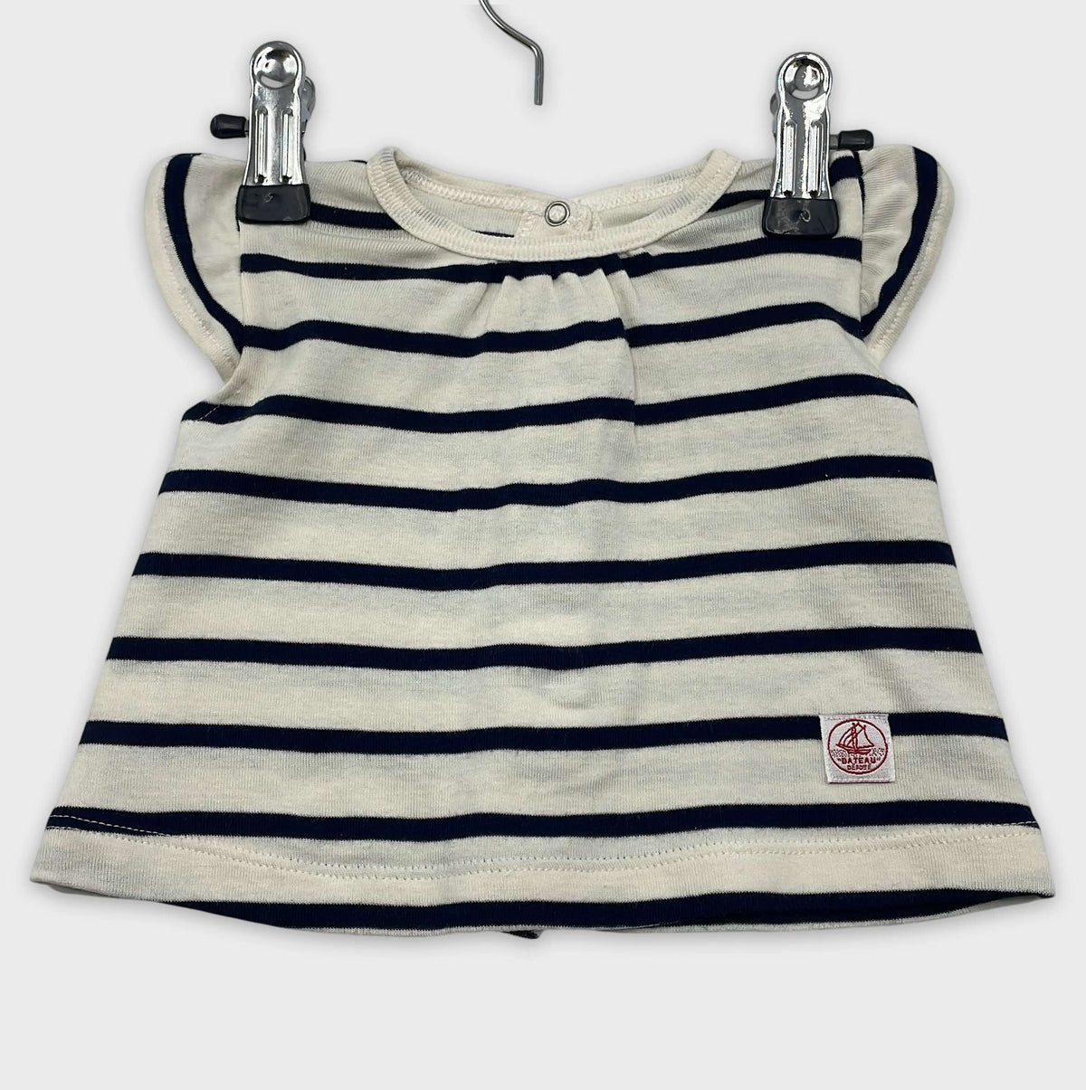 0-T-shirt manches courtes Petit Bateau 3 mois