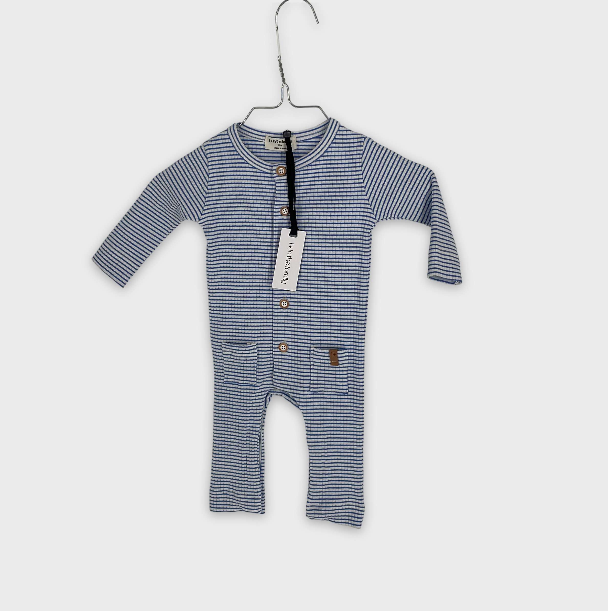 0-Pyjama long 1+ In The Family 6 mois