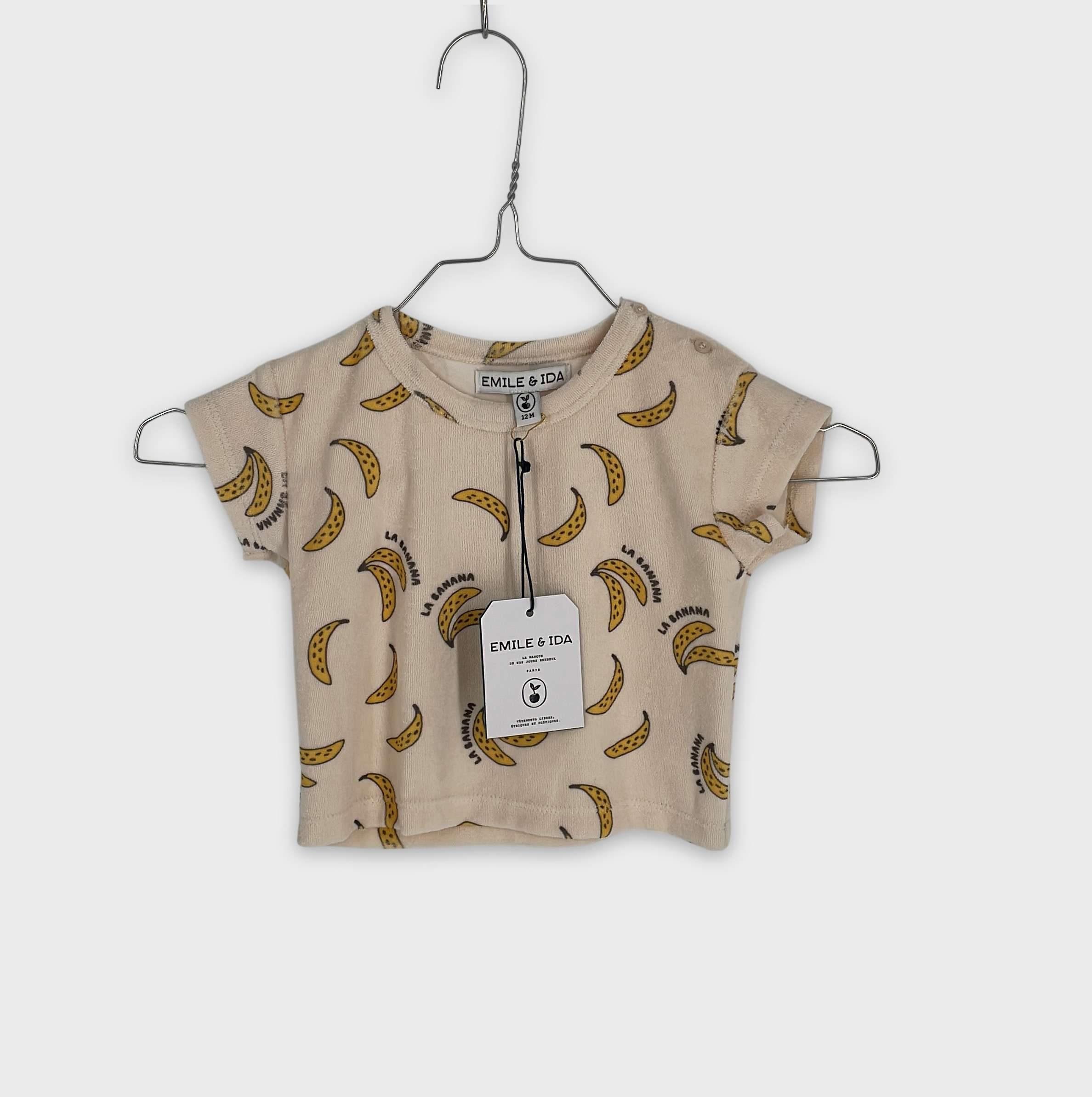 0-T-shirt manches courtes Emile & Ida 12 mois