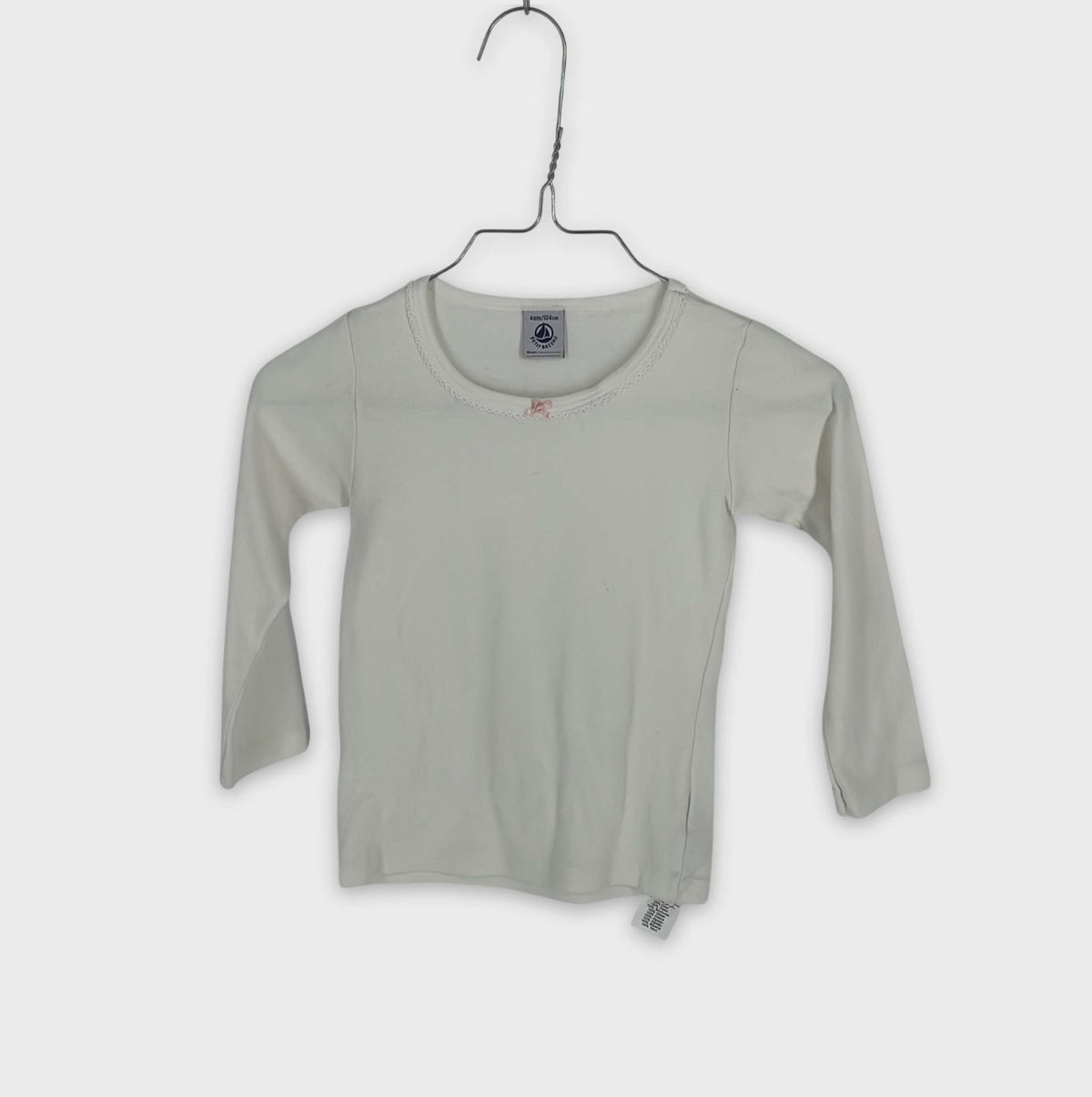 0-T-shirt manches longues Petit Bateau 4 ans