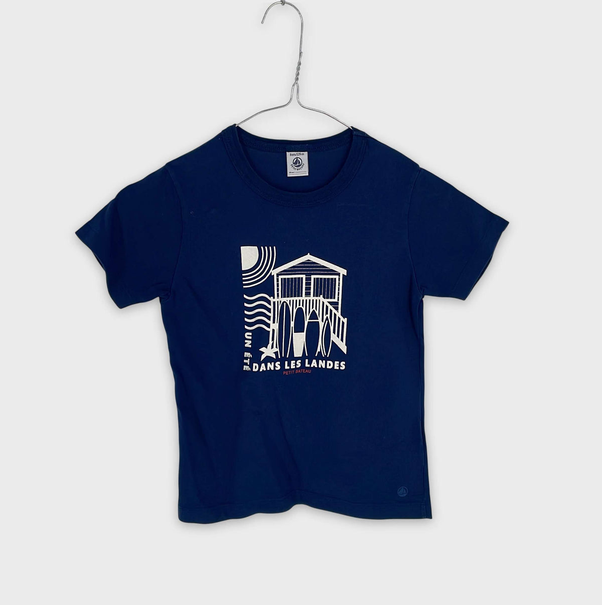 0-T-shirt manches courtes Petit Bateau 8 ans