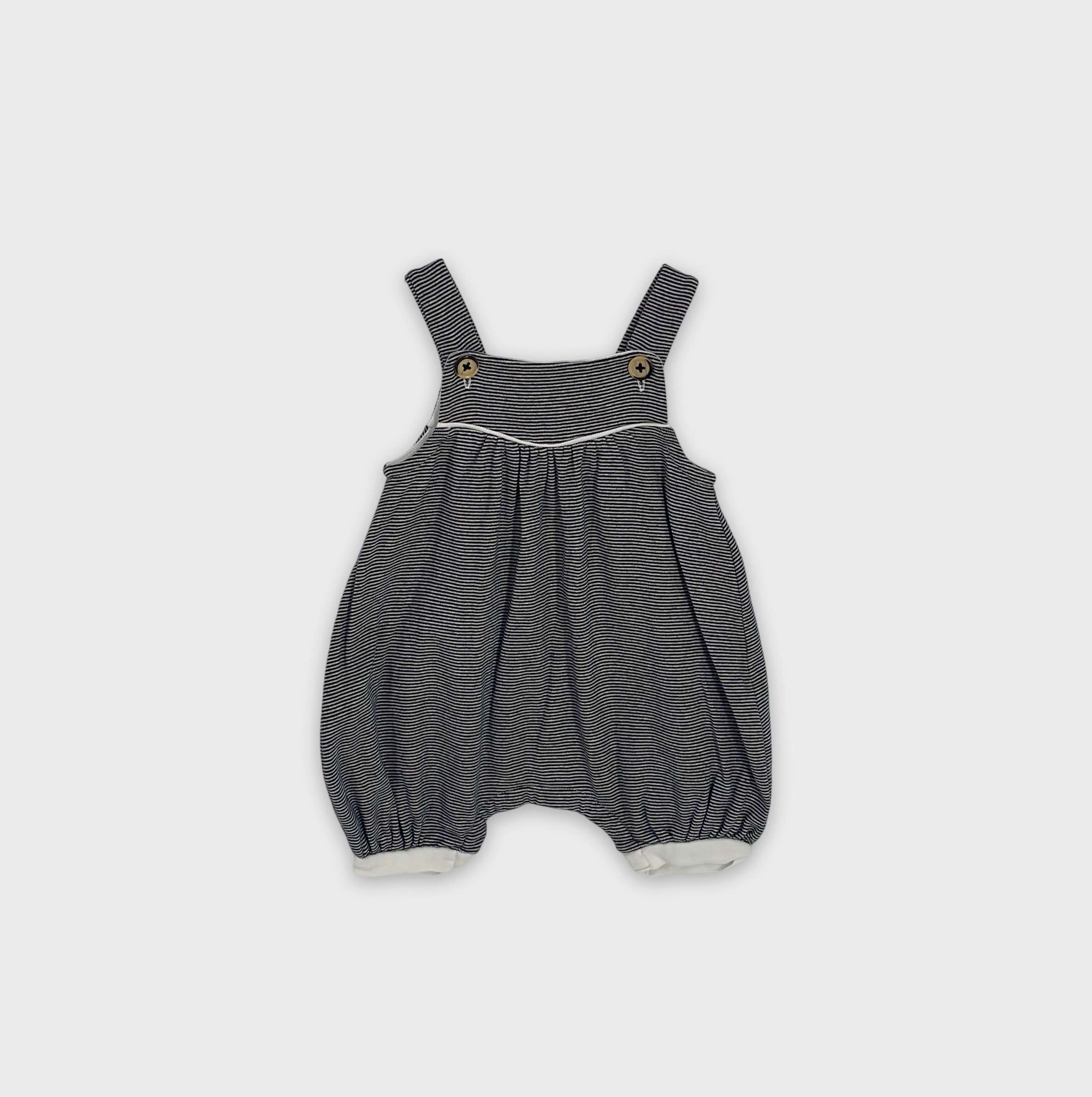 0-Salopette (courte) Petit Bateau 6 mois