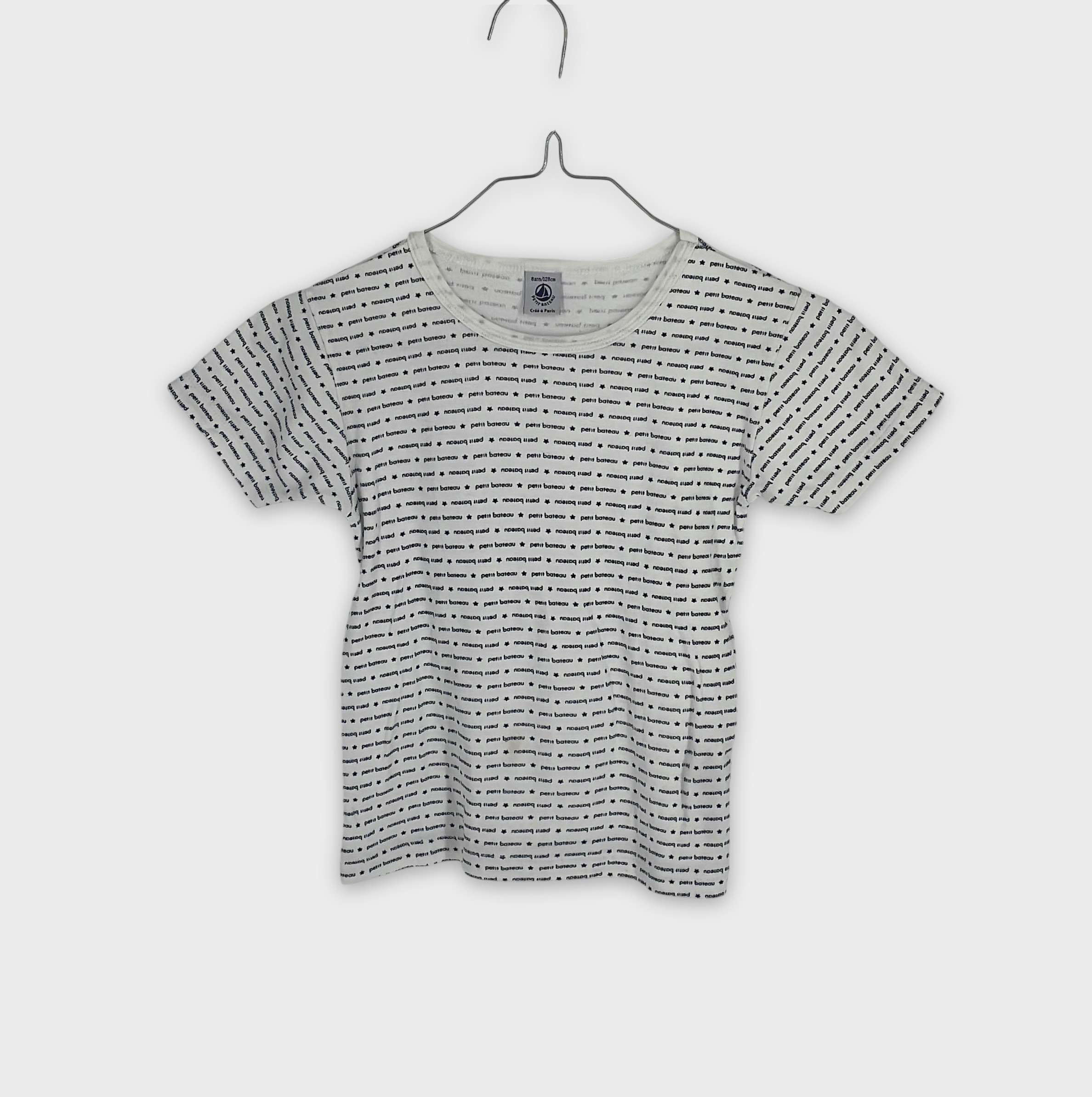 0-T-shirt manches courtes Petit Bateau 8 ans