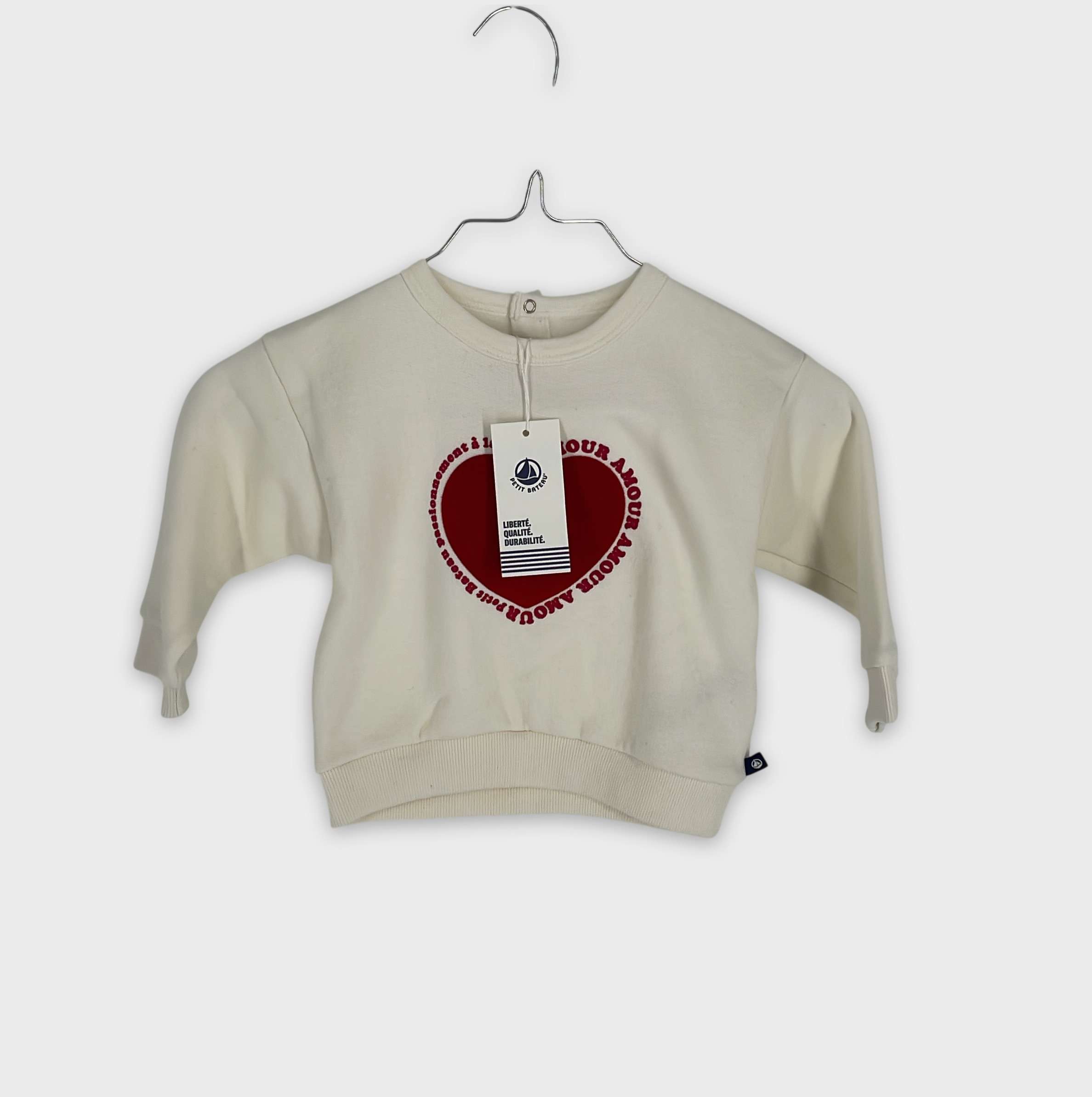 0-Sweat Petit Bateau 18 mois