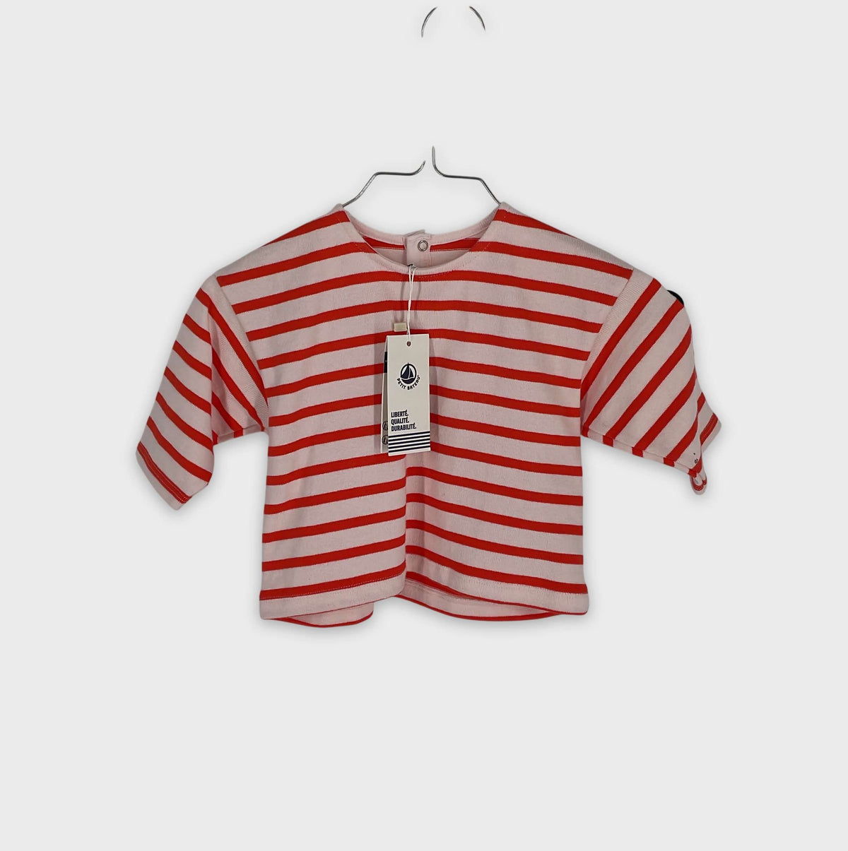 0-T-shirt manches longues Petit Bateau 6 mois