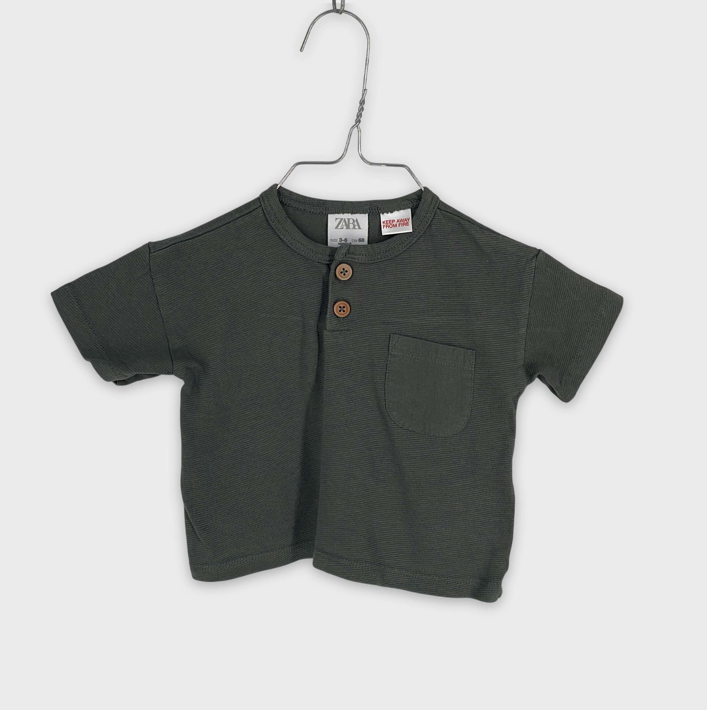 0-T-shirt manches courtes Zara Kids 3-6 Mois