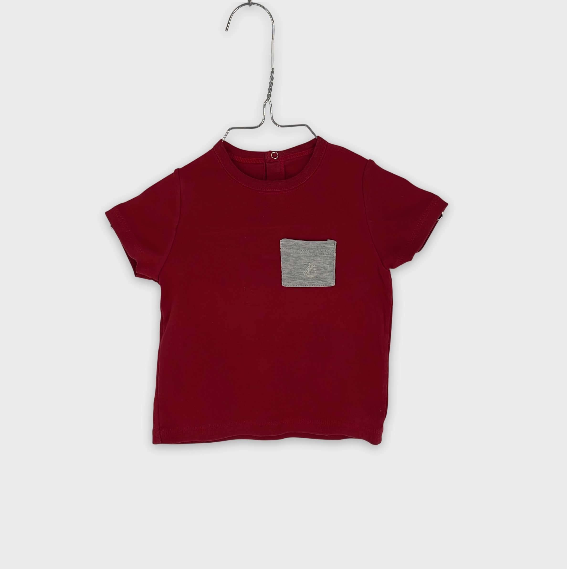 0-T-shirt manches courtes Petit Bateau 18 mois