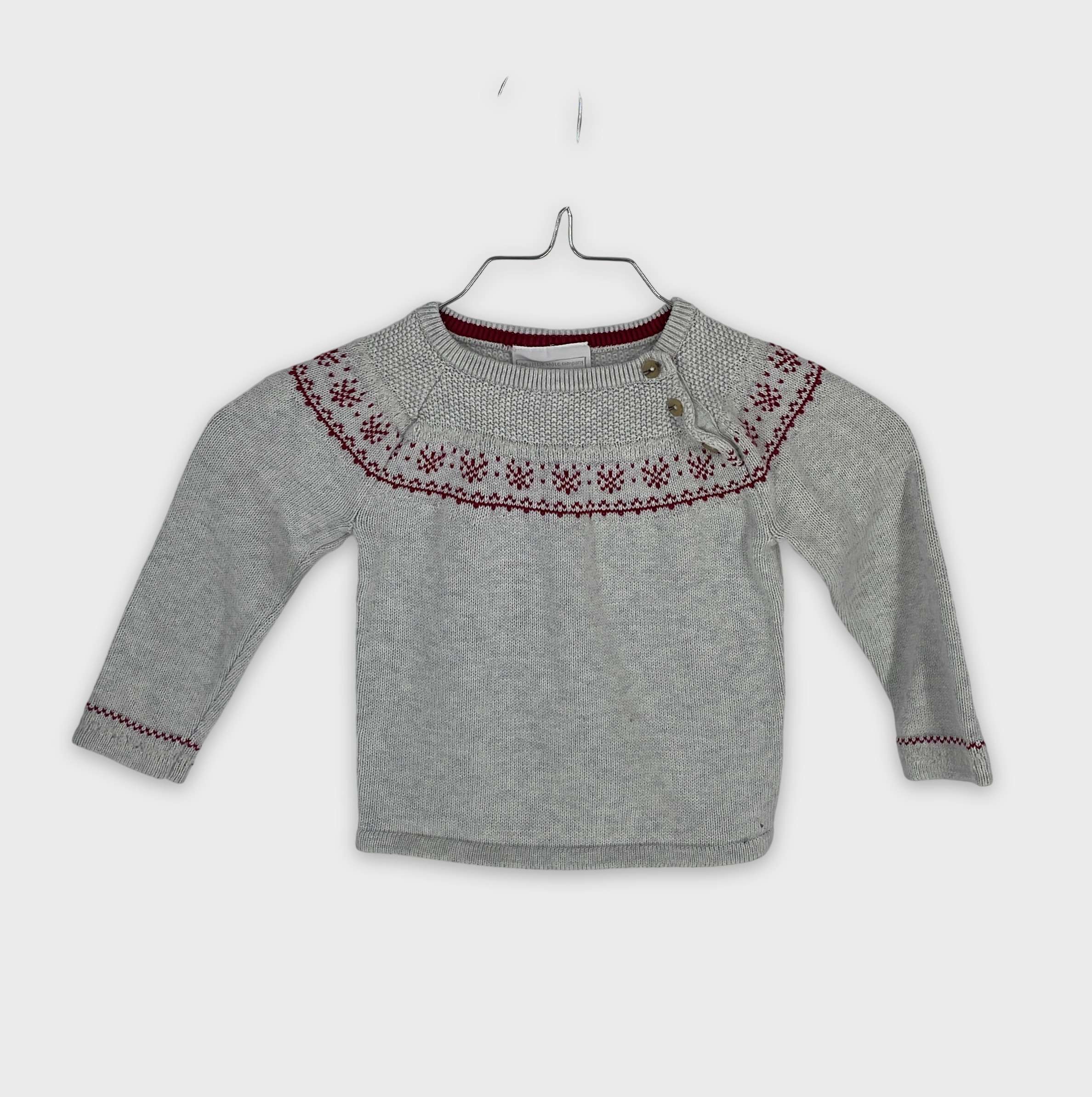 0-Pull The Little White Company 12 mois