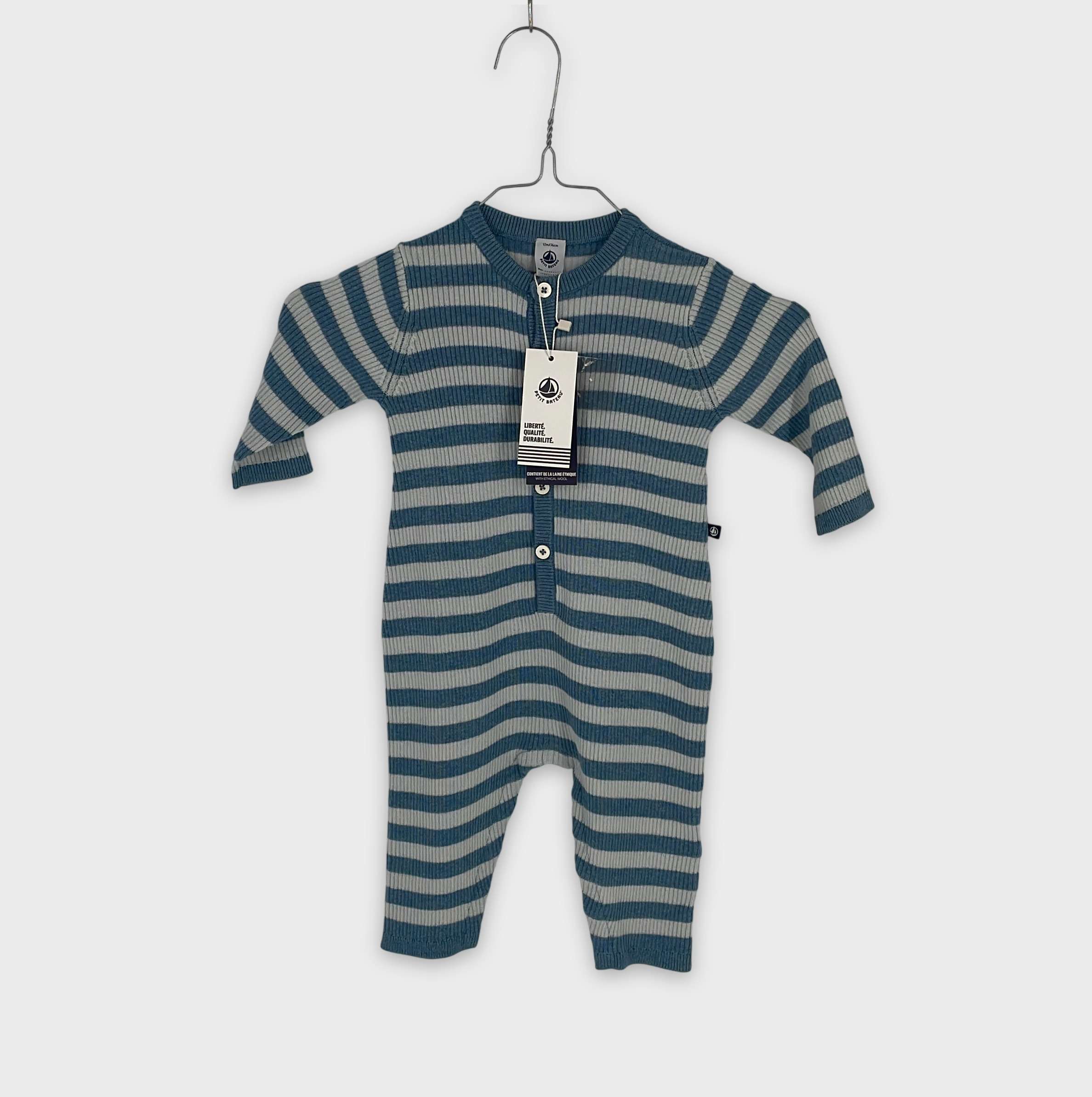 0-Barboteuse Petit Bateau 12 mois