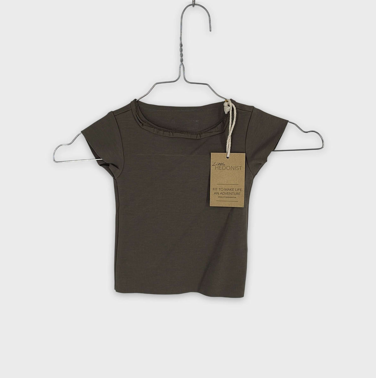 0-T-shirt manches courtes Little hedonist 1-3 Mois