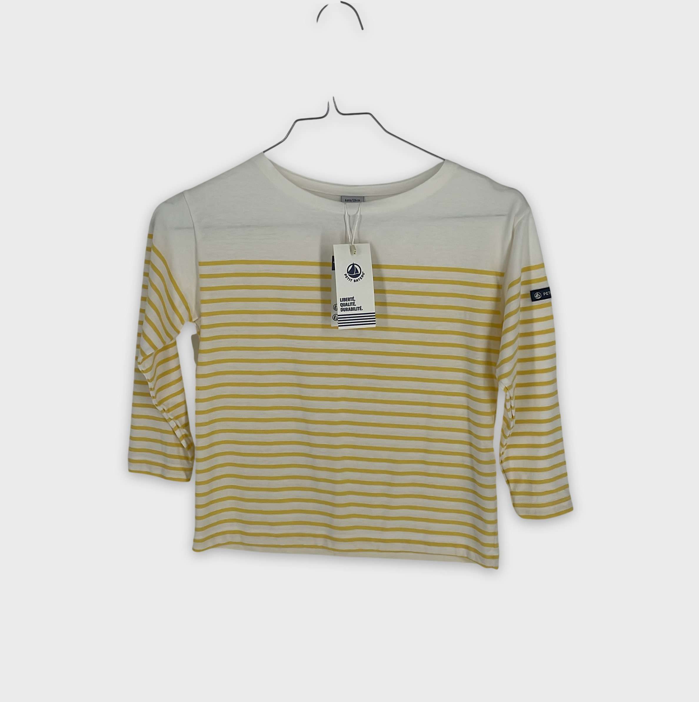 0-T-shirt manches longues Petit Bateau 6 ans