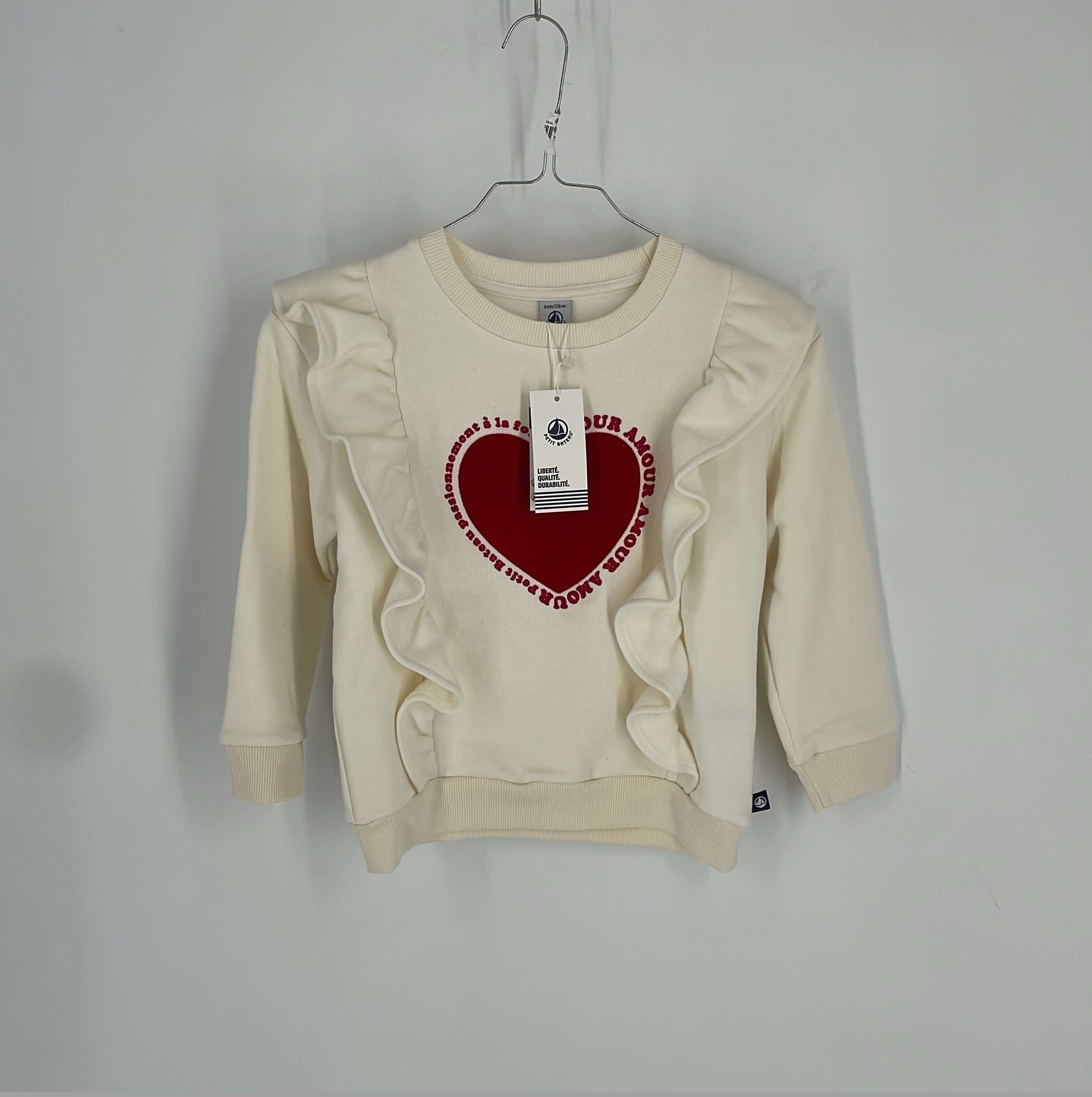 0-Sweat Petit Bateau 6 ans