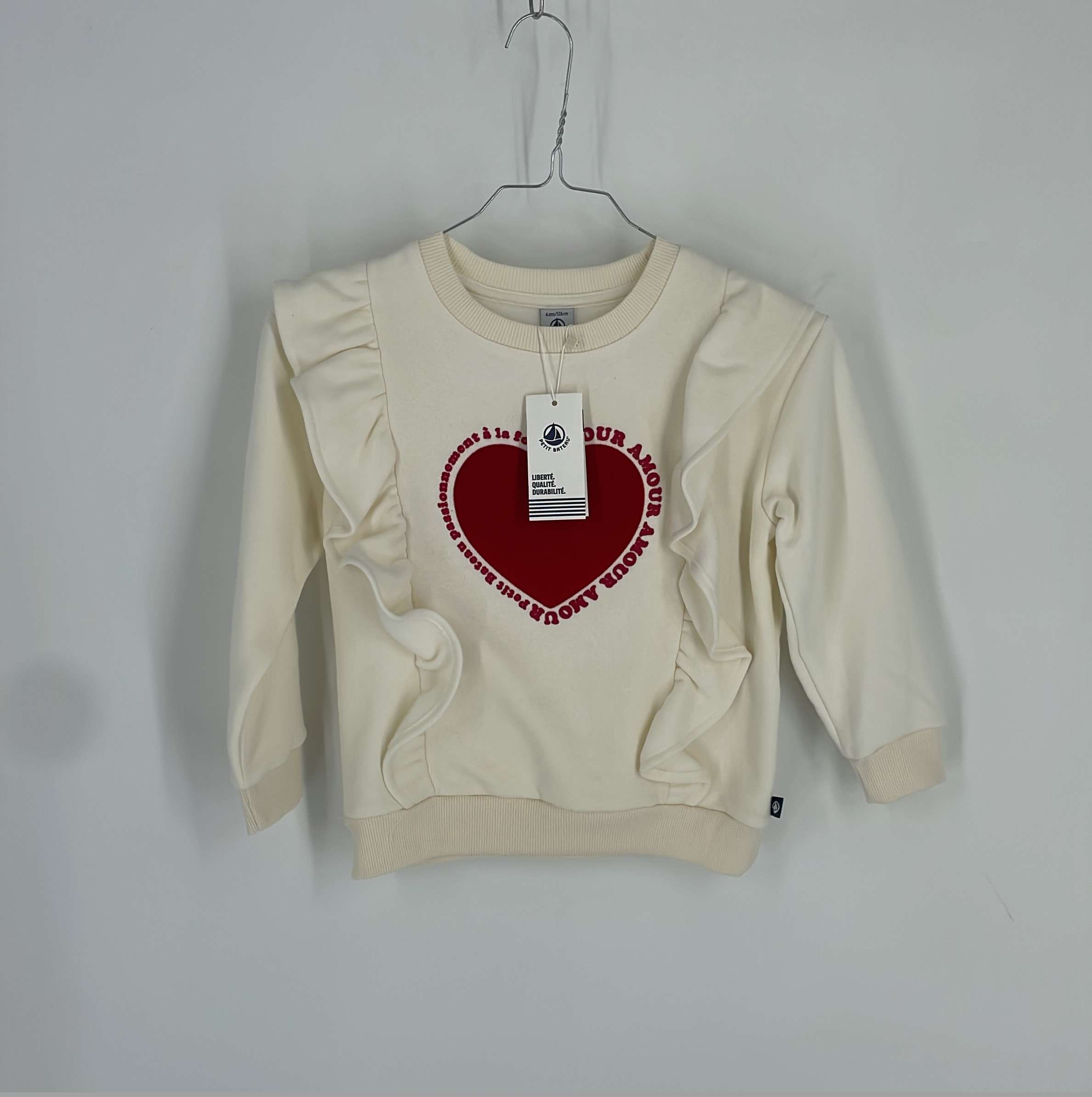 0-Sweat Petit Bateau 6 ans