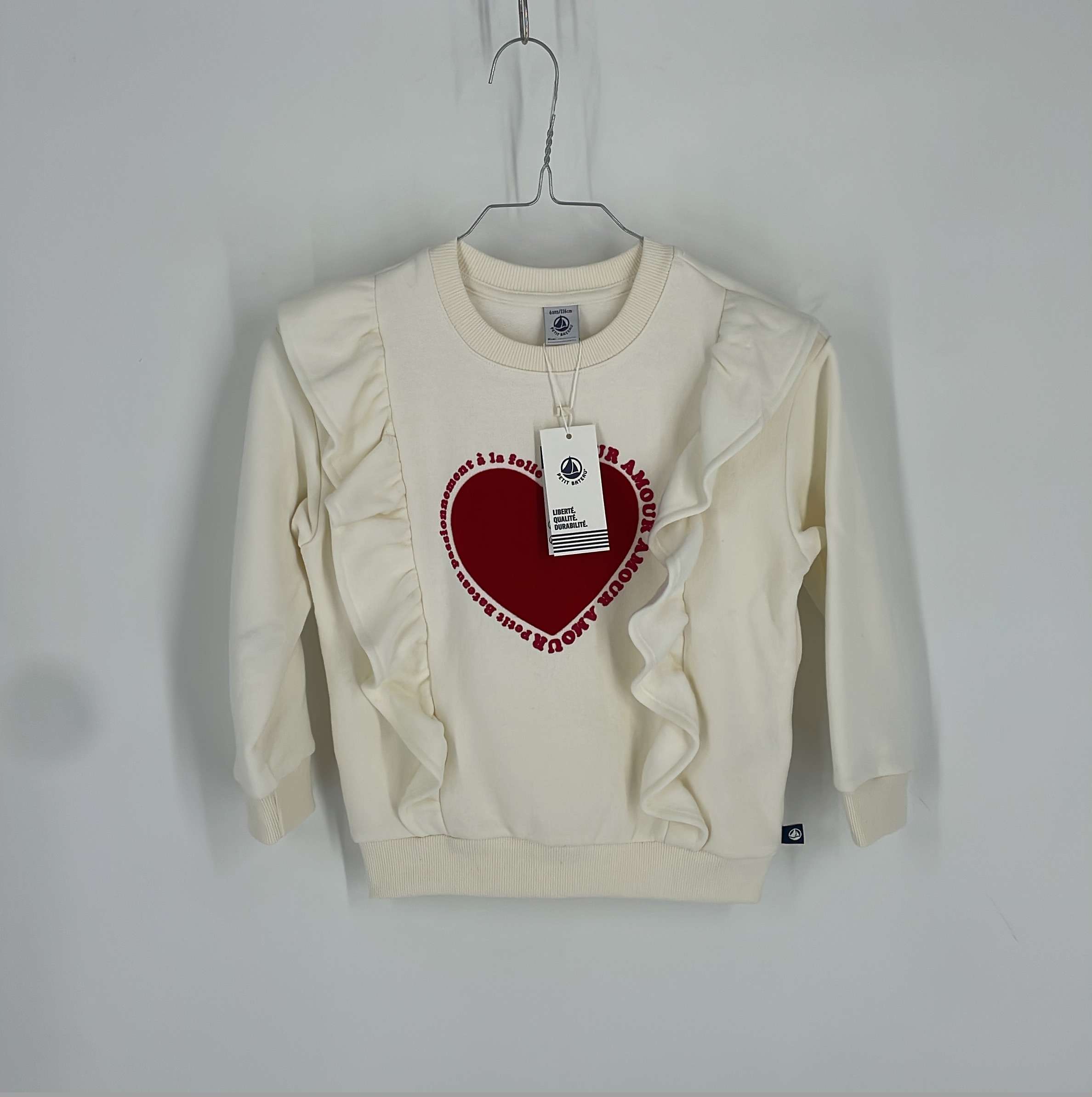0-Sweat Petit Bateau 6 ans