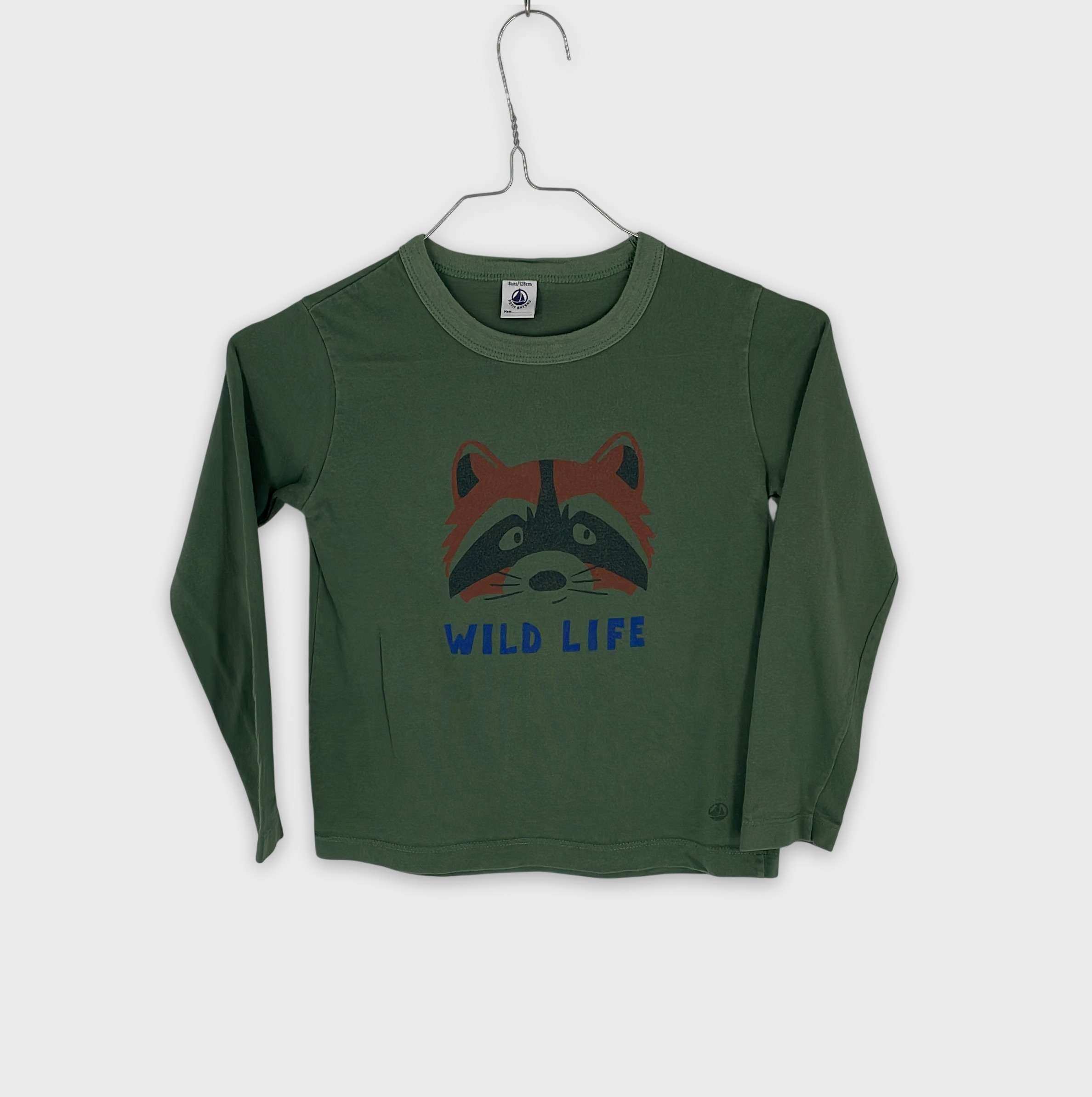 0-T-shirt manches longues Petit Bateau 8 ans