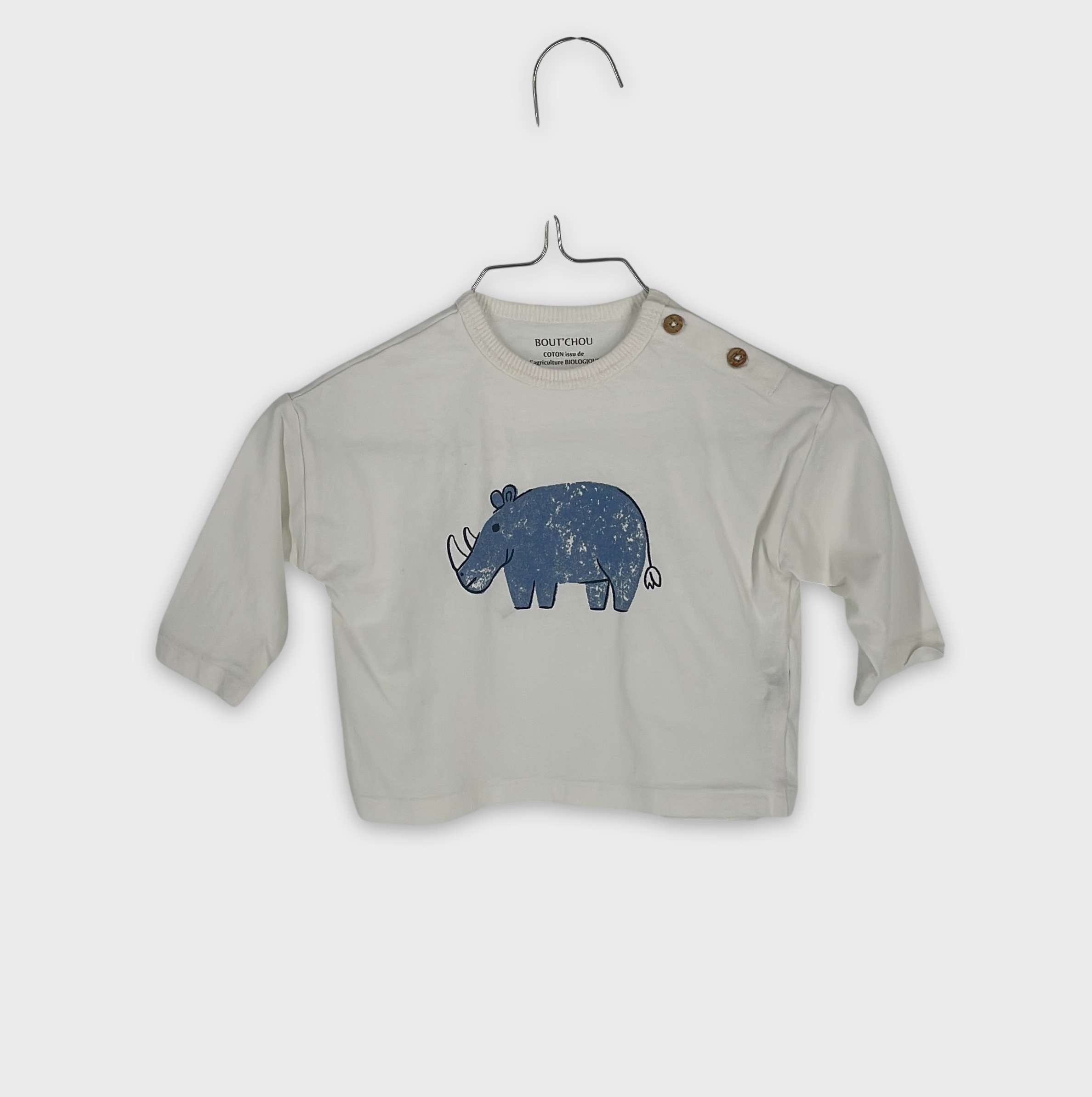 0-T-shirt manches longues Bout'Chou 6 mois