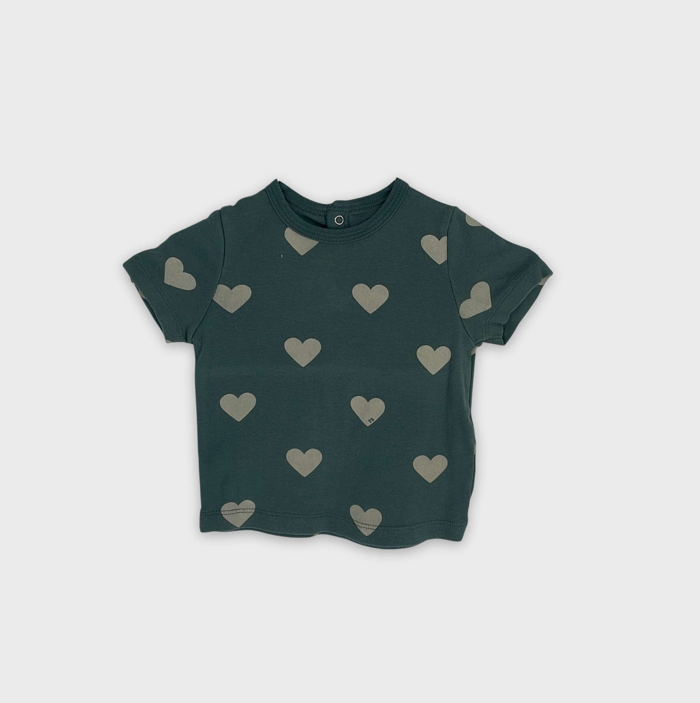 0-T-shirt manches courtes Petit Bateau 12 mois