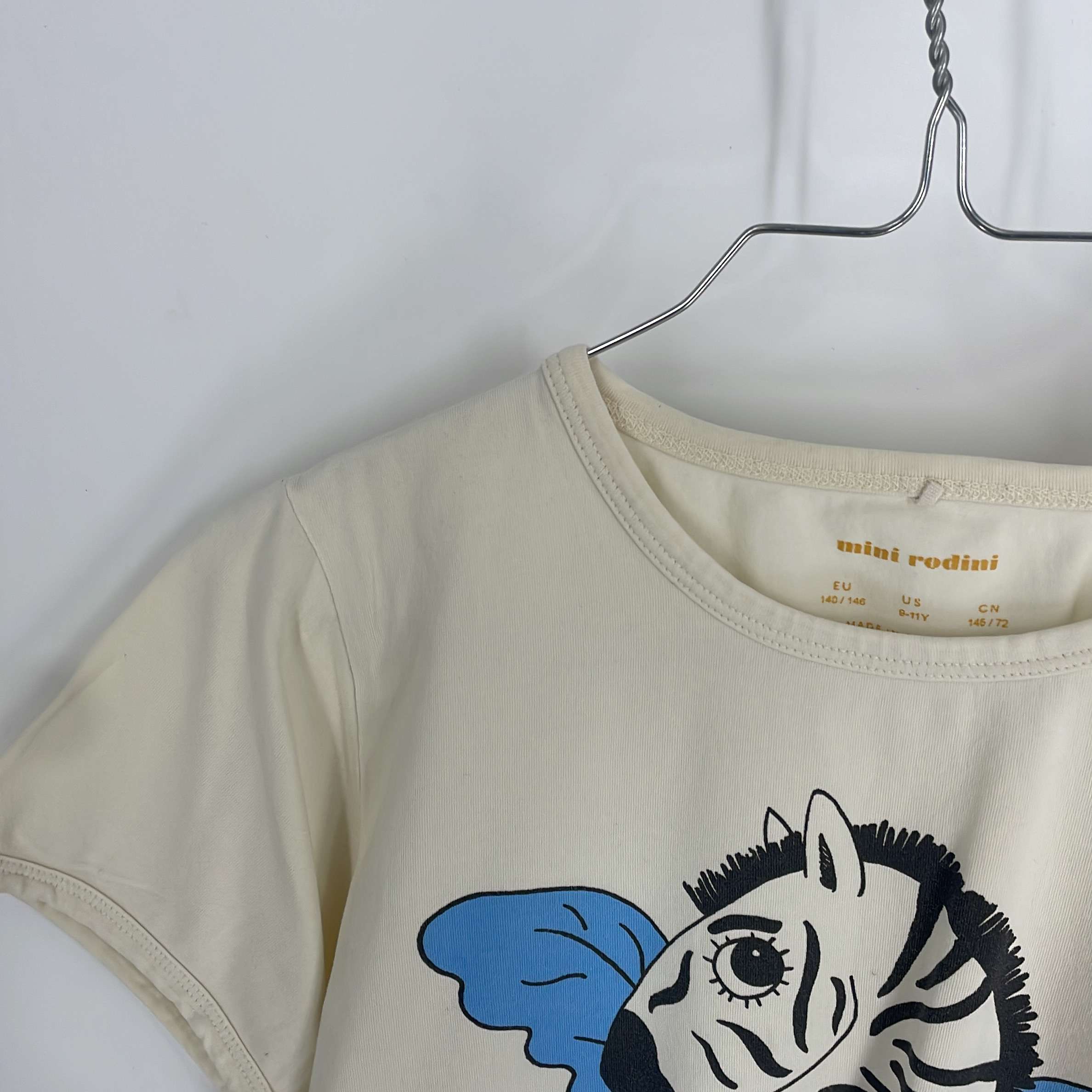 1-T-shirt manches courtes Mini Rodini 10-11 Ans