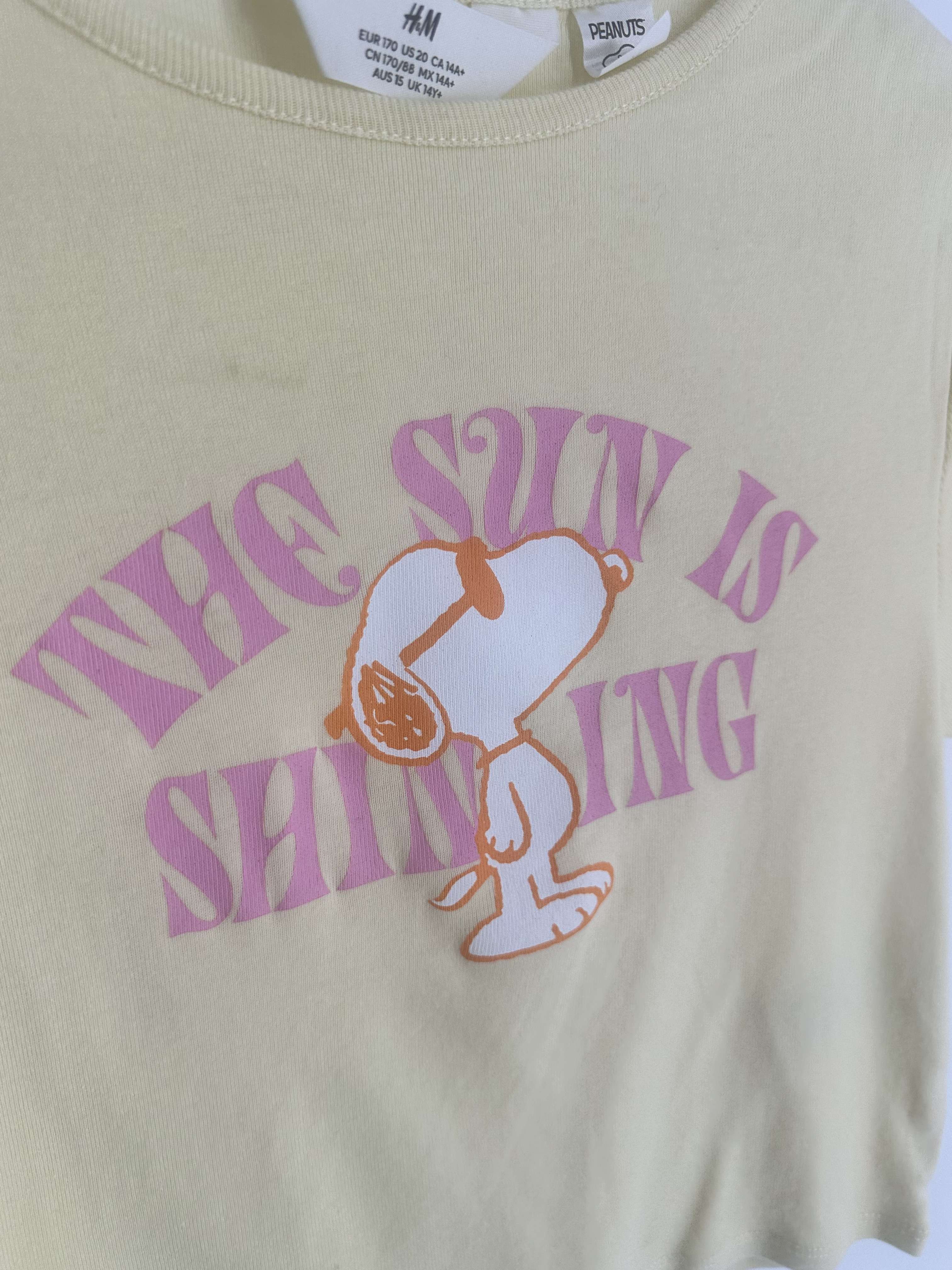 1-T-shirt manches courtes H&M 14 ans