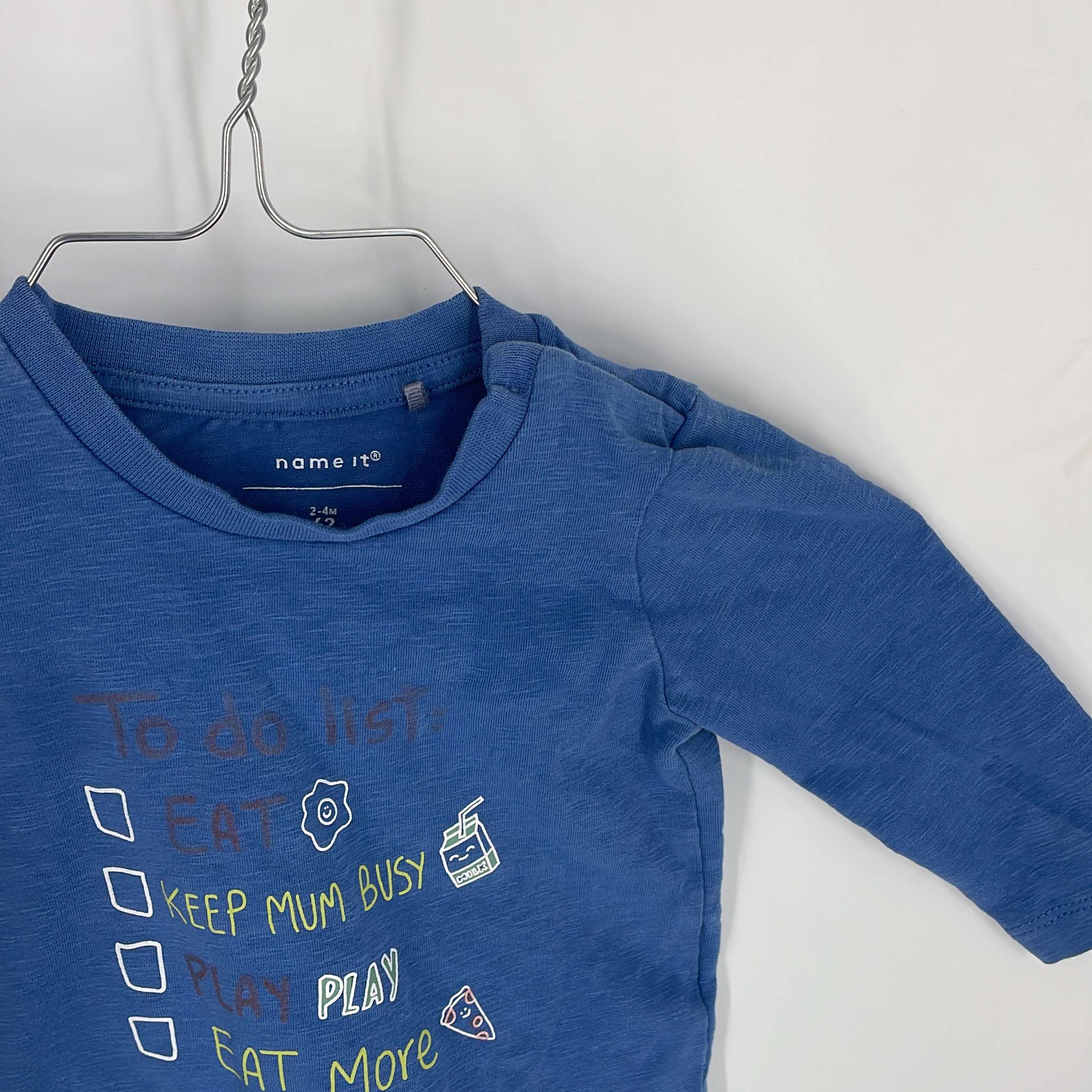 1-T-shirt manches longues Name It 3 mois