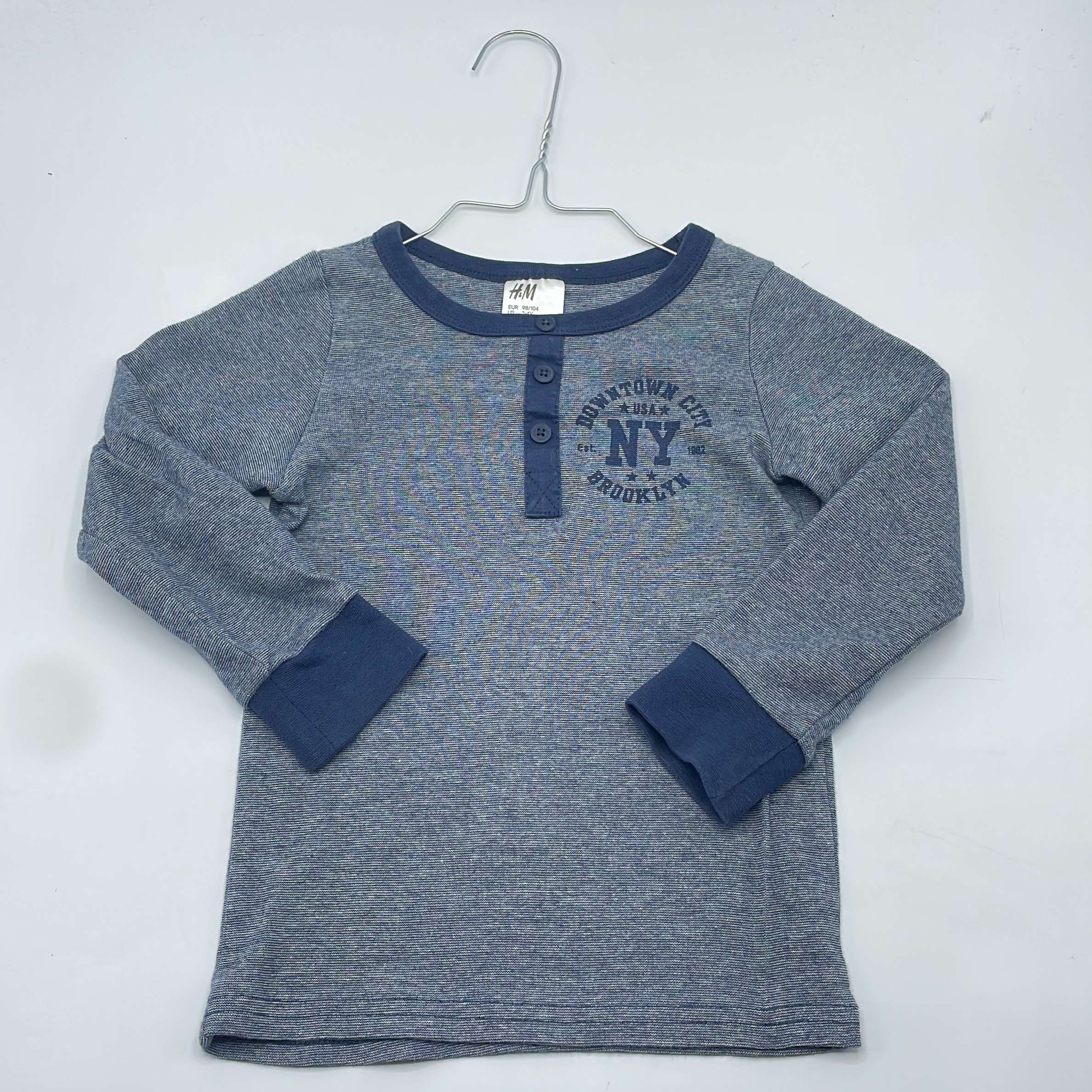 0-T-shirt manches longues H&M 3-4 Ans