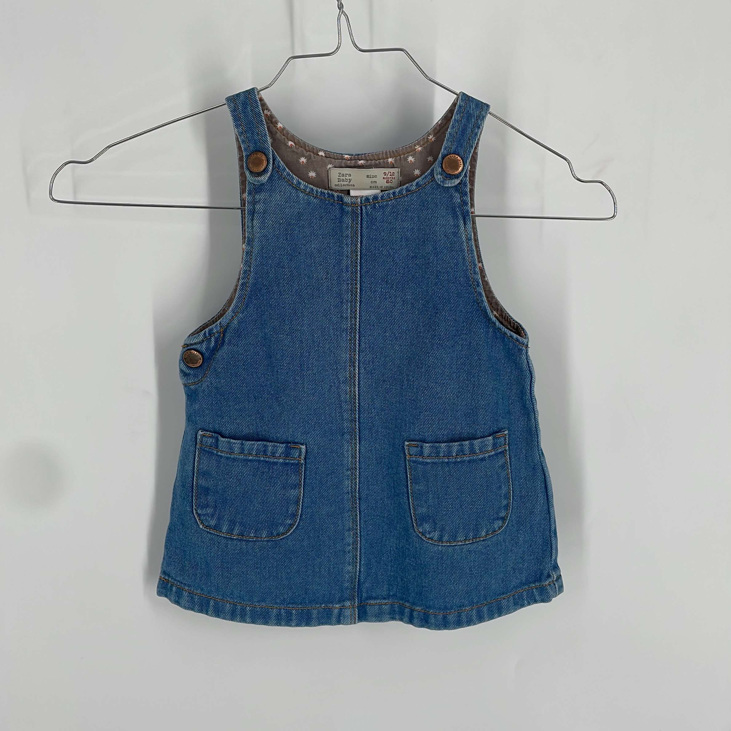 0-Salopette (courte) Zara Baby 9-12 Mois