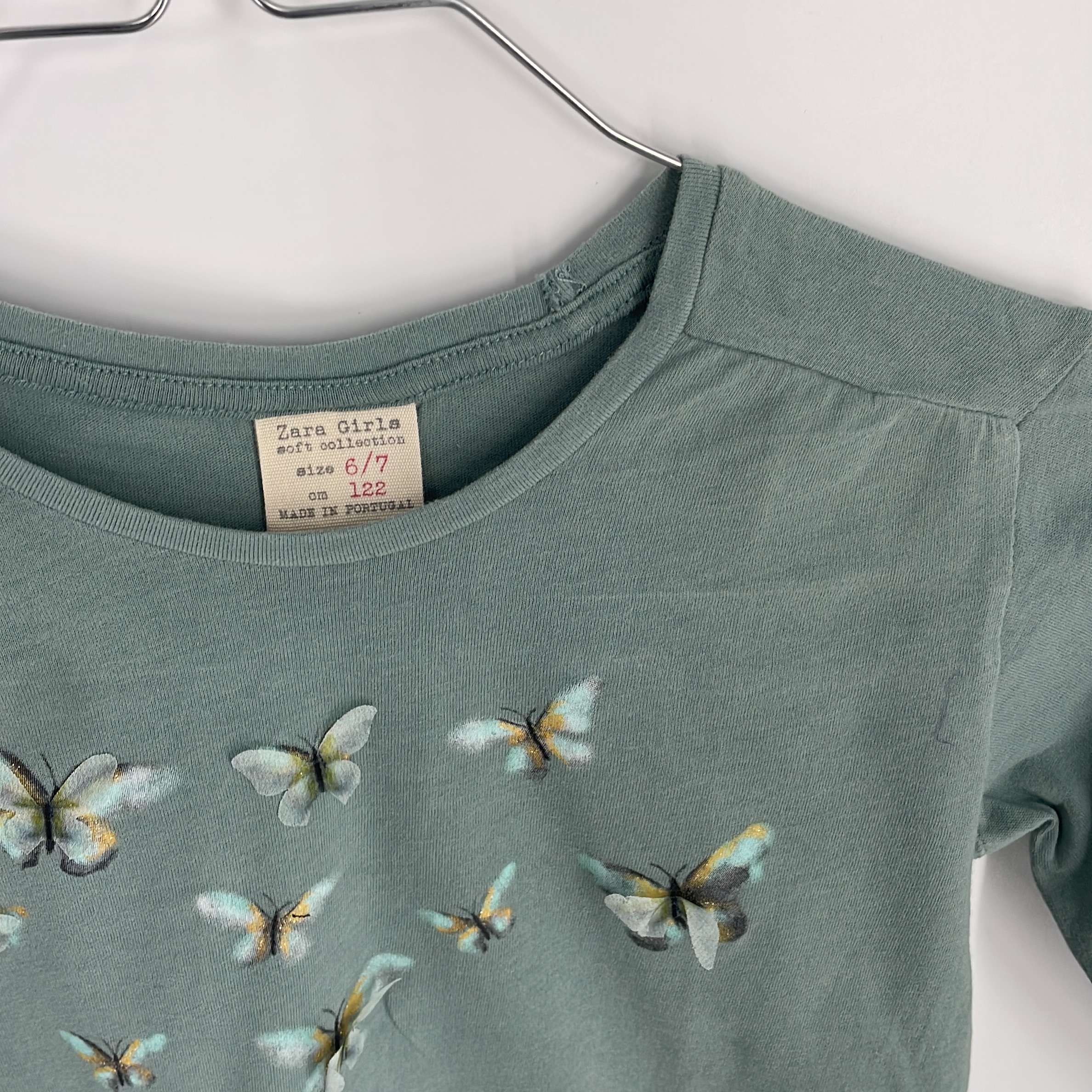 1-T-shirt manches longues Zara Kids 6-7 Ans