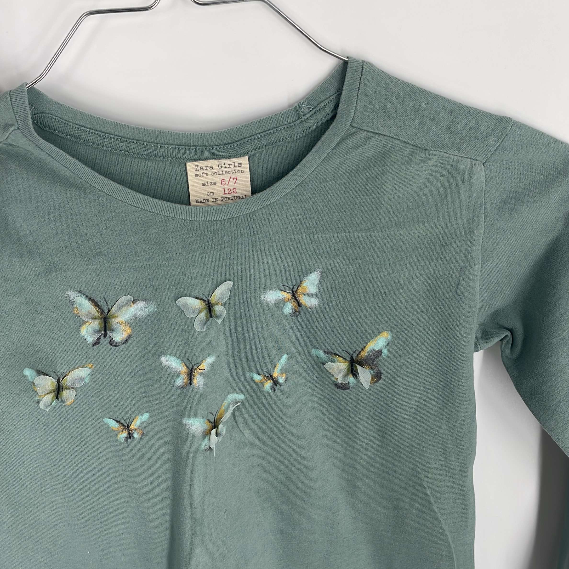 2-T-shirt manches longues Zara Kids 6-7 Ans