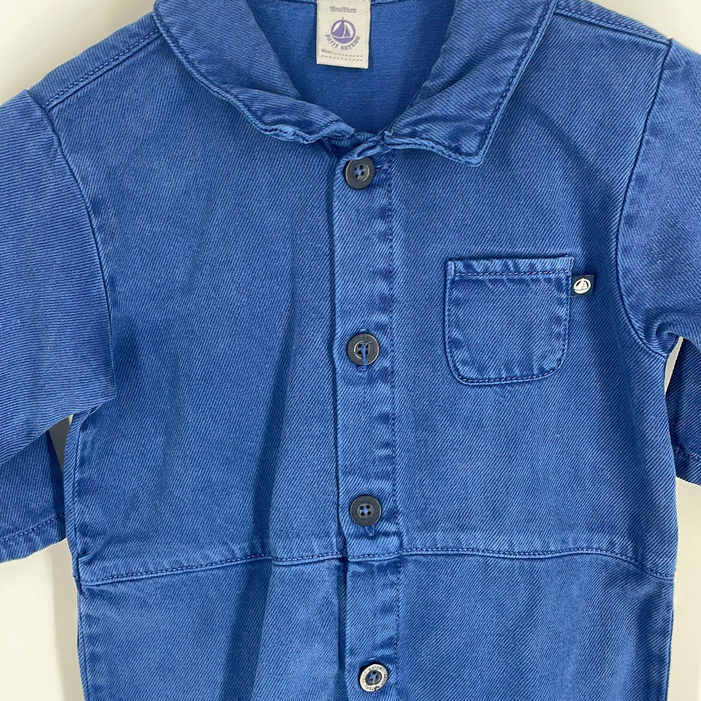 1-Combinaison Petit Bateau 18 mois