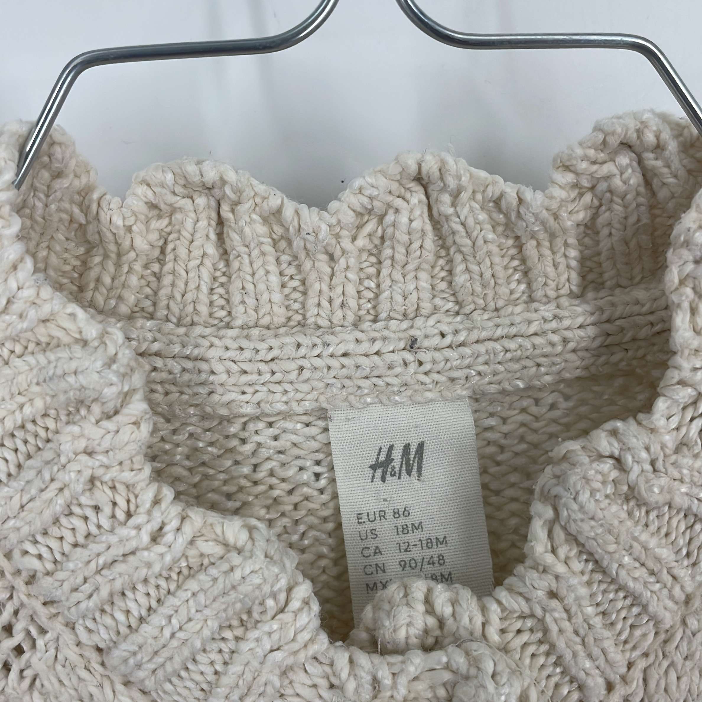 1-Gilet H&M 12-18 Mois