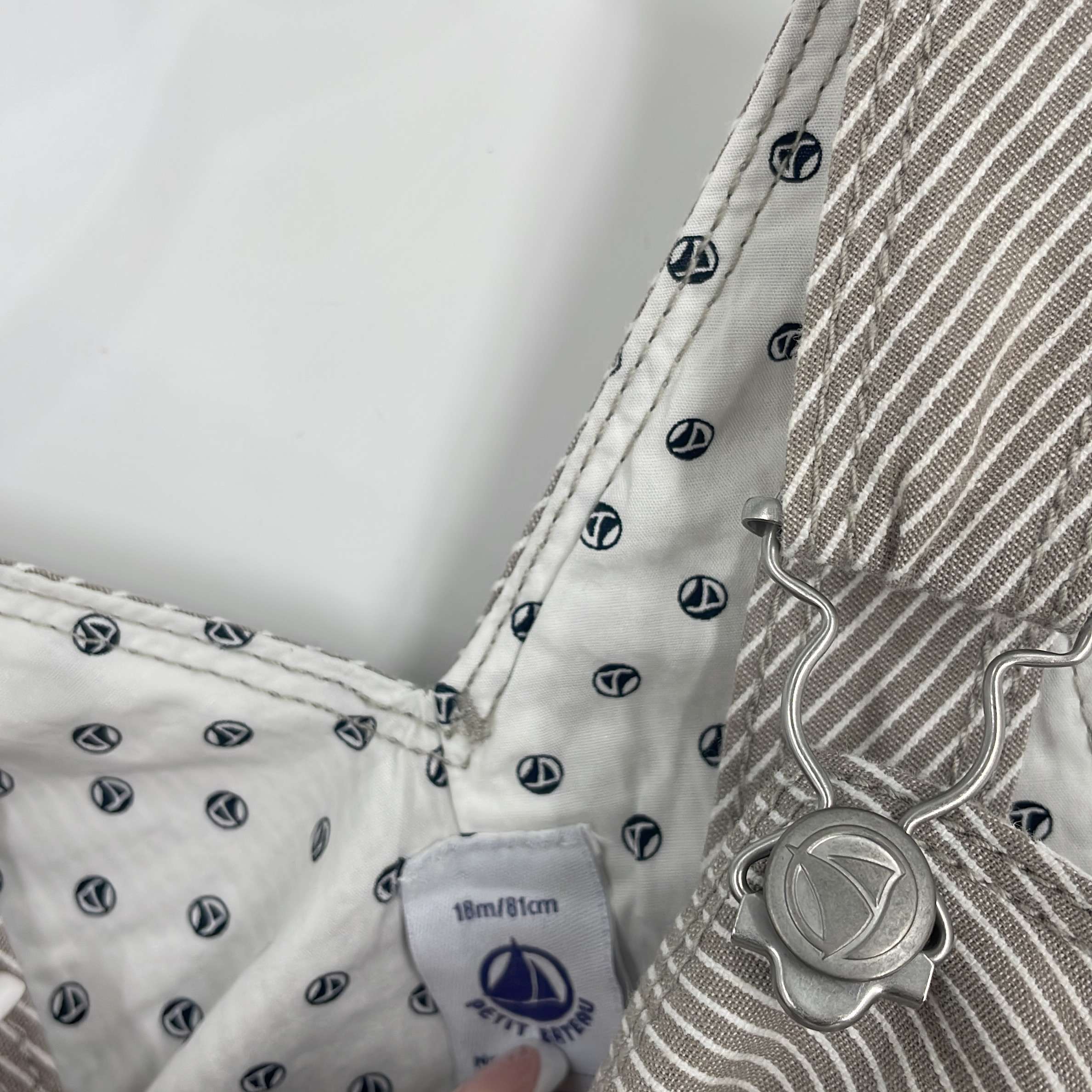 1-Salopette (courte) Petit Bateau 18 mois