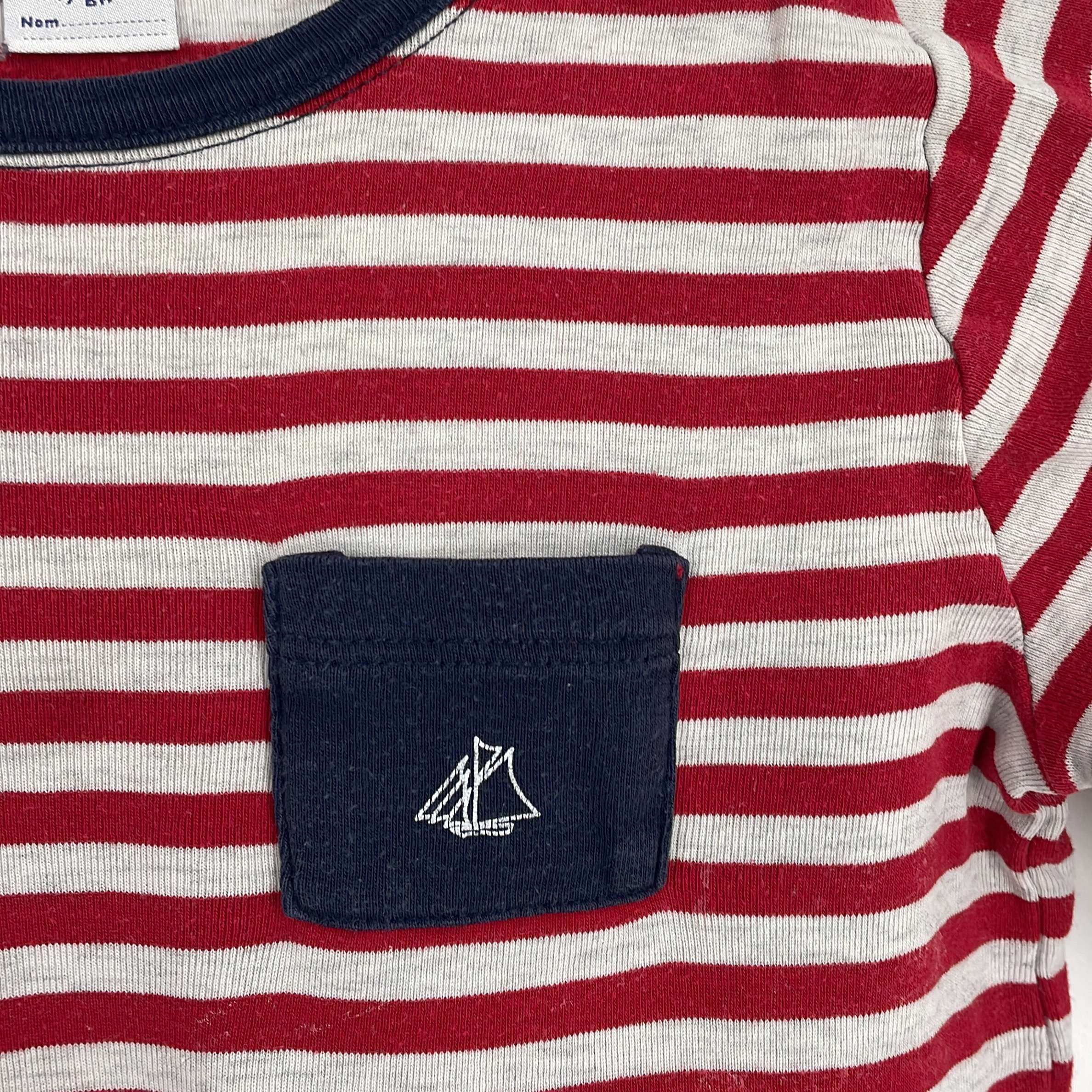 2-T-shirt manches longues Petit Bateau 24 mois