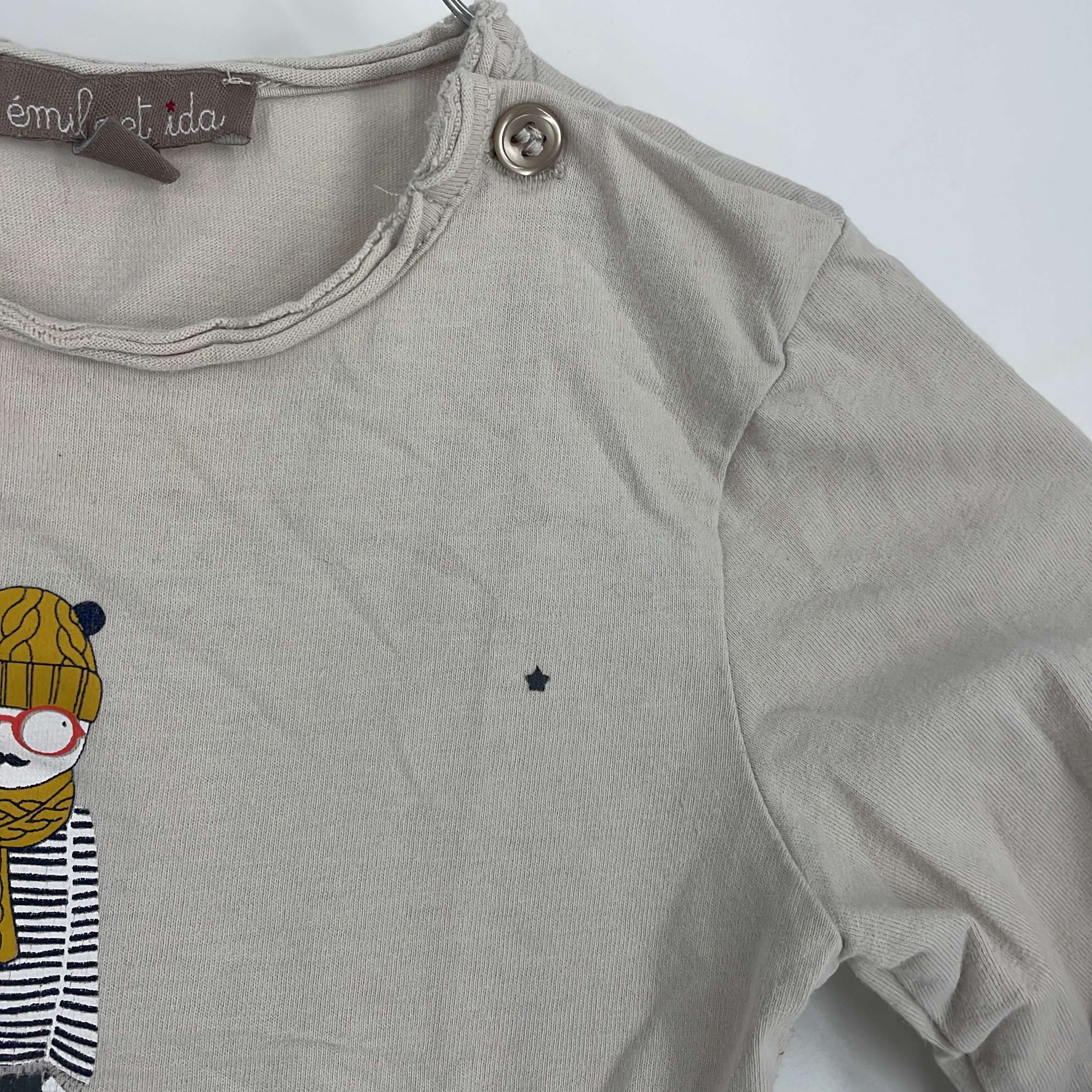 2-T-shirt manches longues Emile & Ida 18 mois