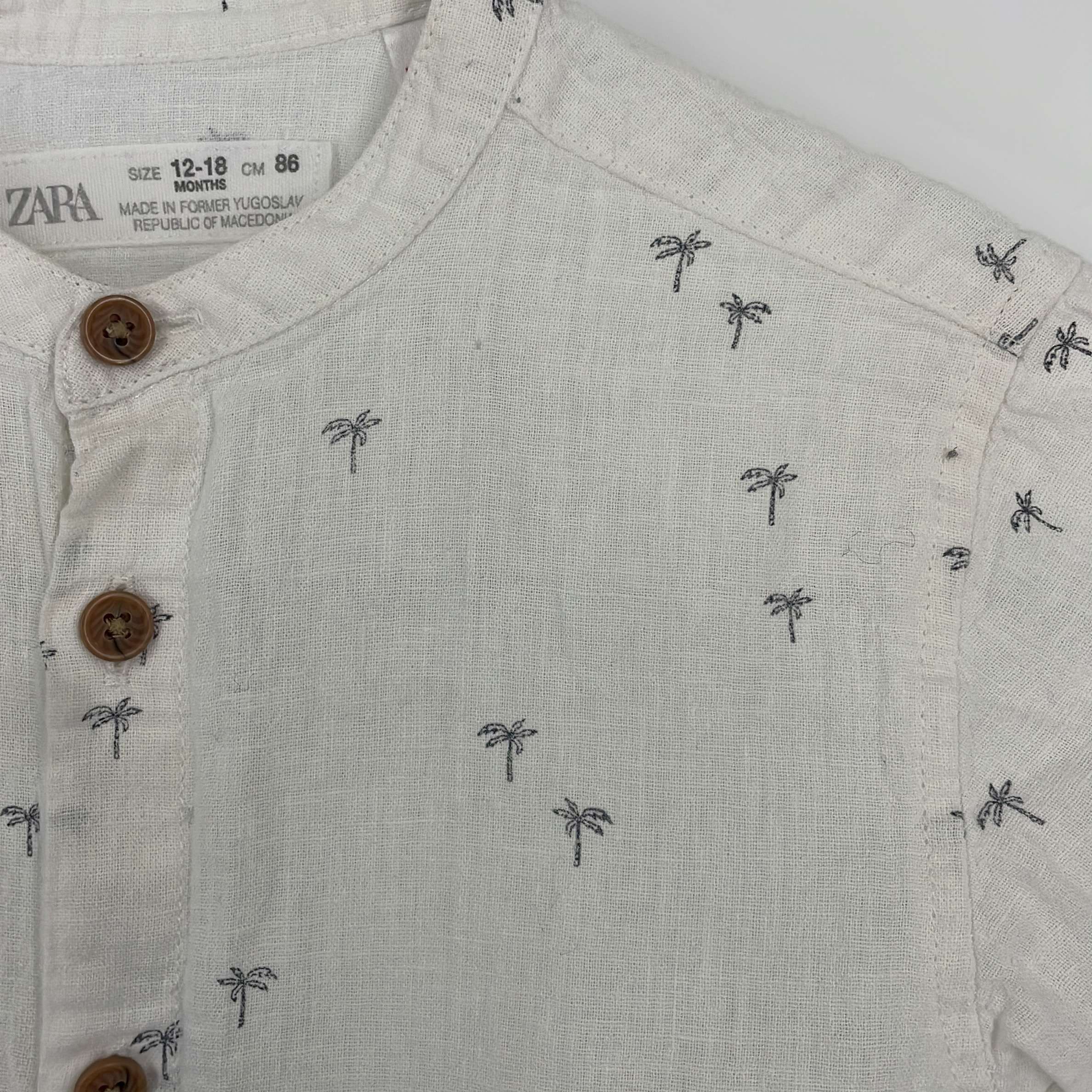 2-Chemise/blouse Zara Baby 12-18 Mois