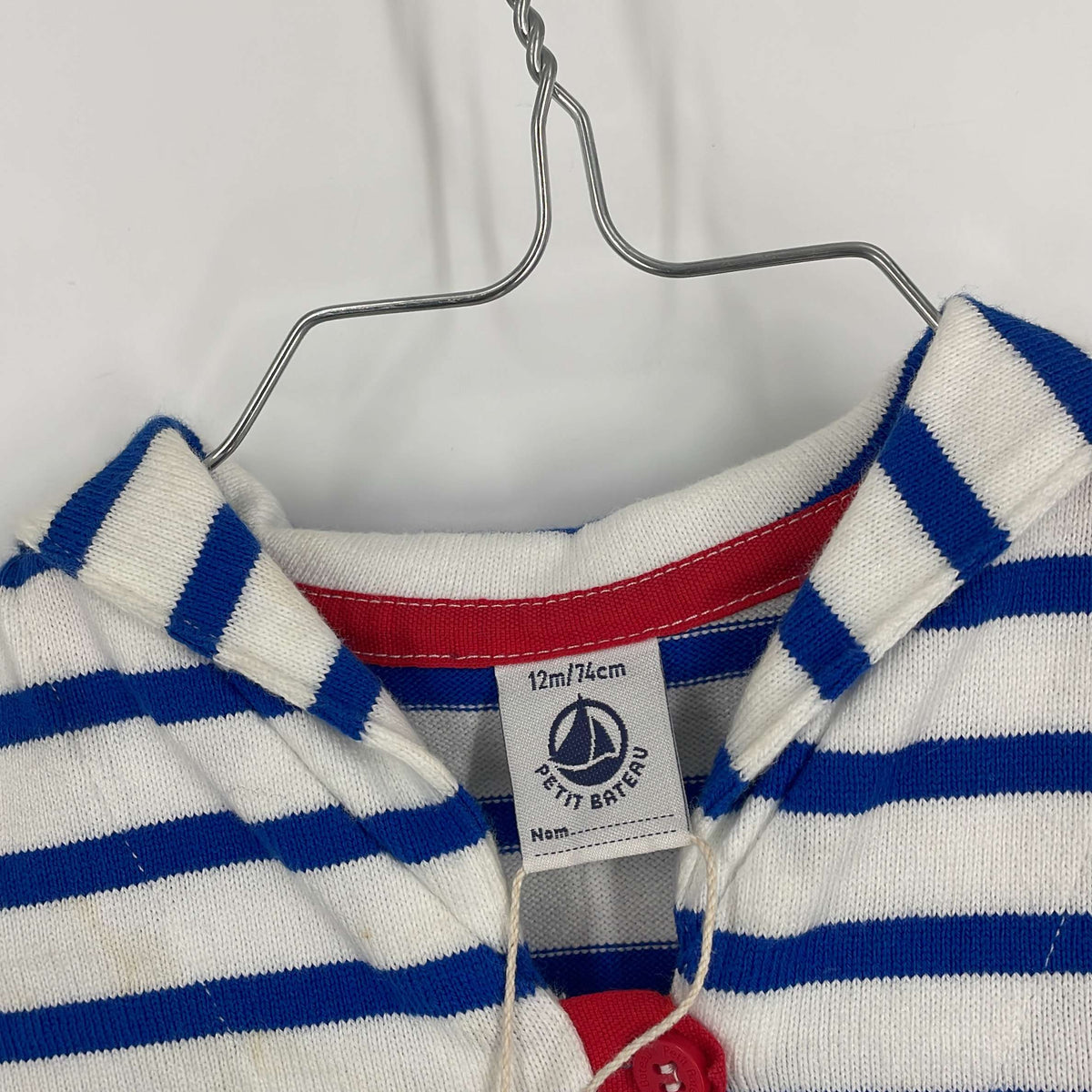 1-T-shirt manches courtes Petit Bateau 12 mois