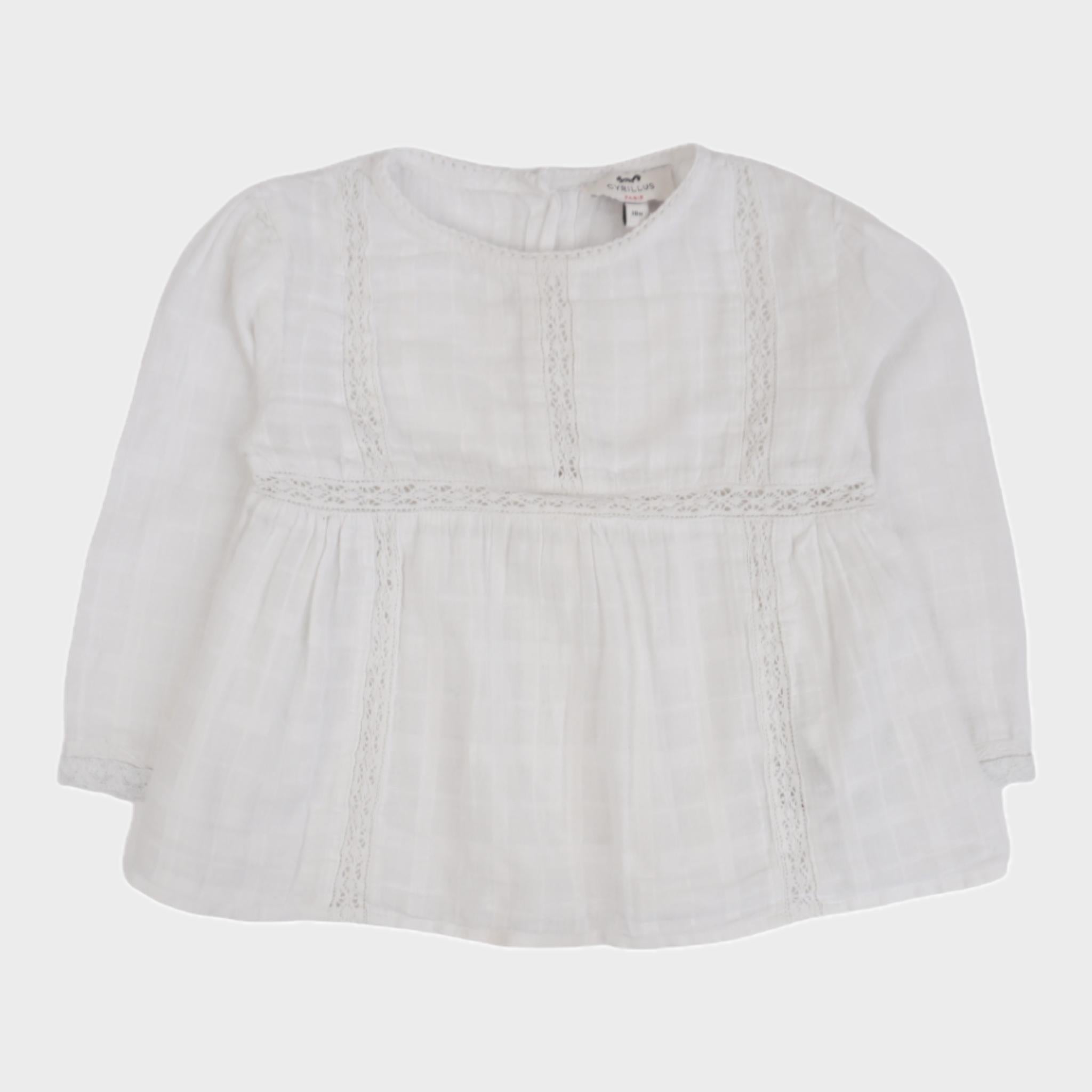 Blouse Blanc - 18 mois