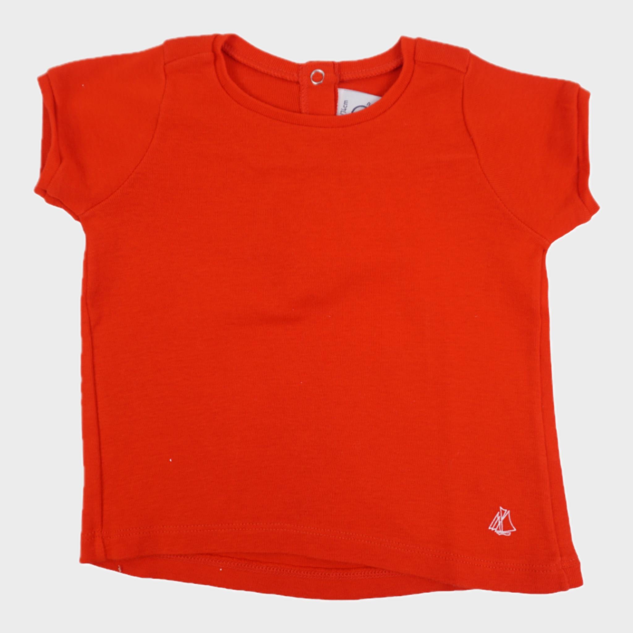 T-shirt Rouge - 12 mois