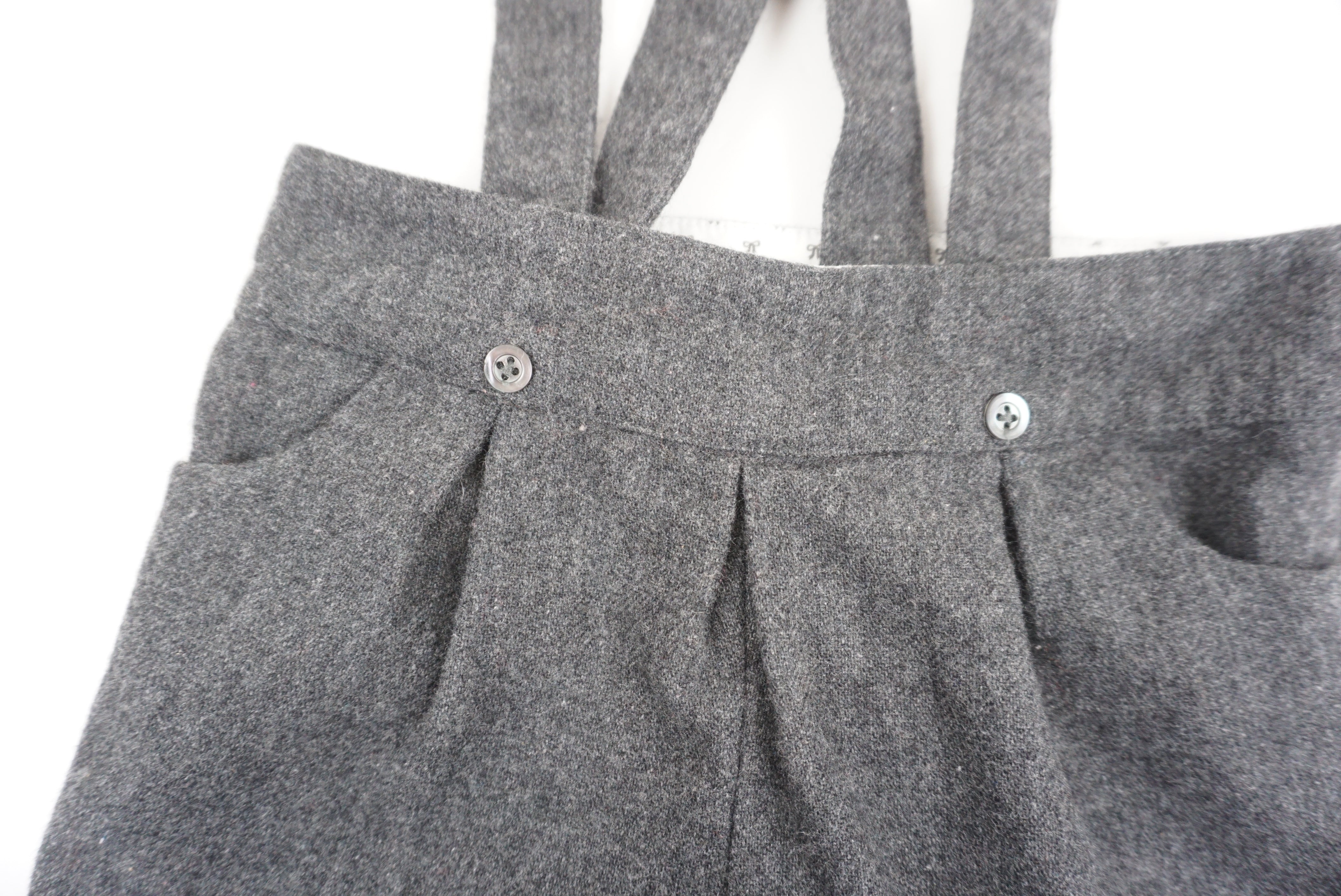 Short à bretelles Gris - 18 mois