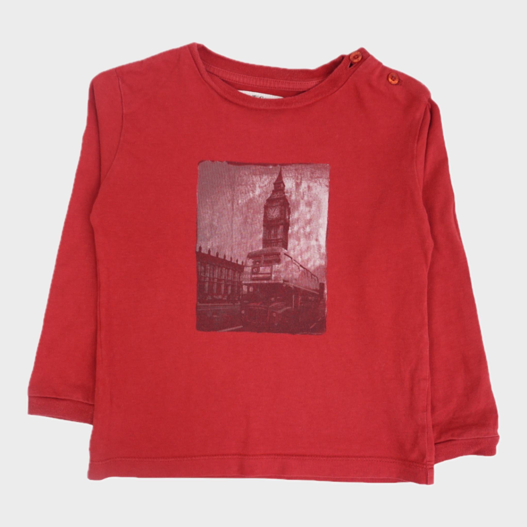 T-shirt Rouge - 36 mois