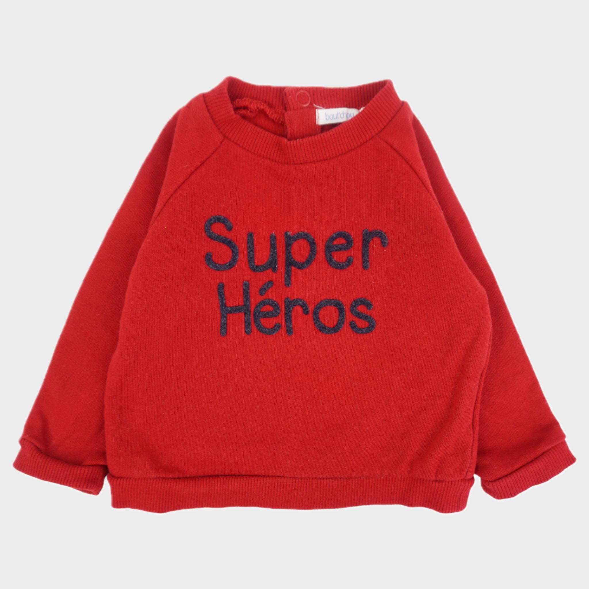 Sweat Rouge - 6 mois