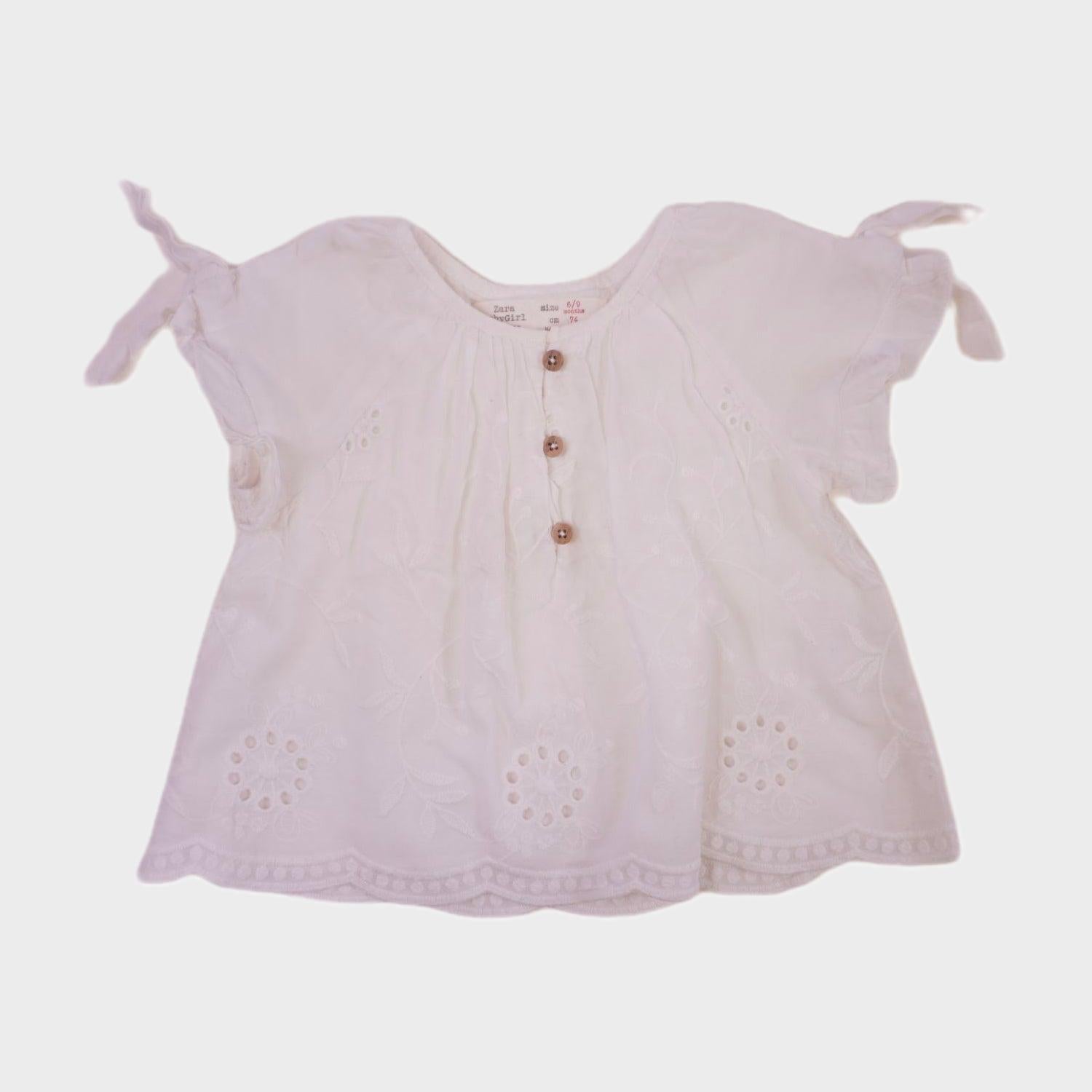 Chemise Blanc - 6/9 mois