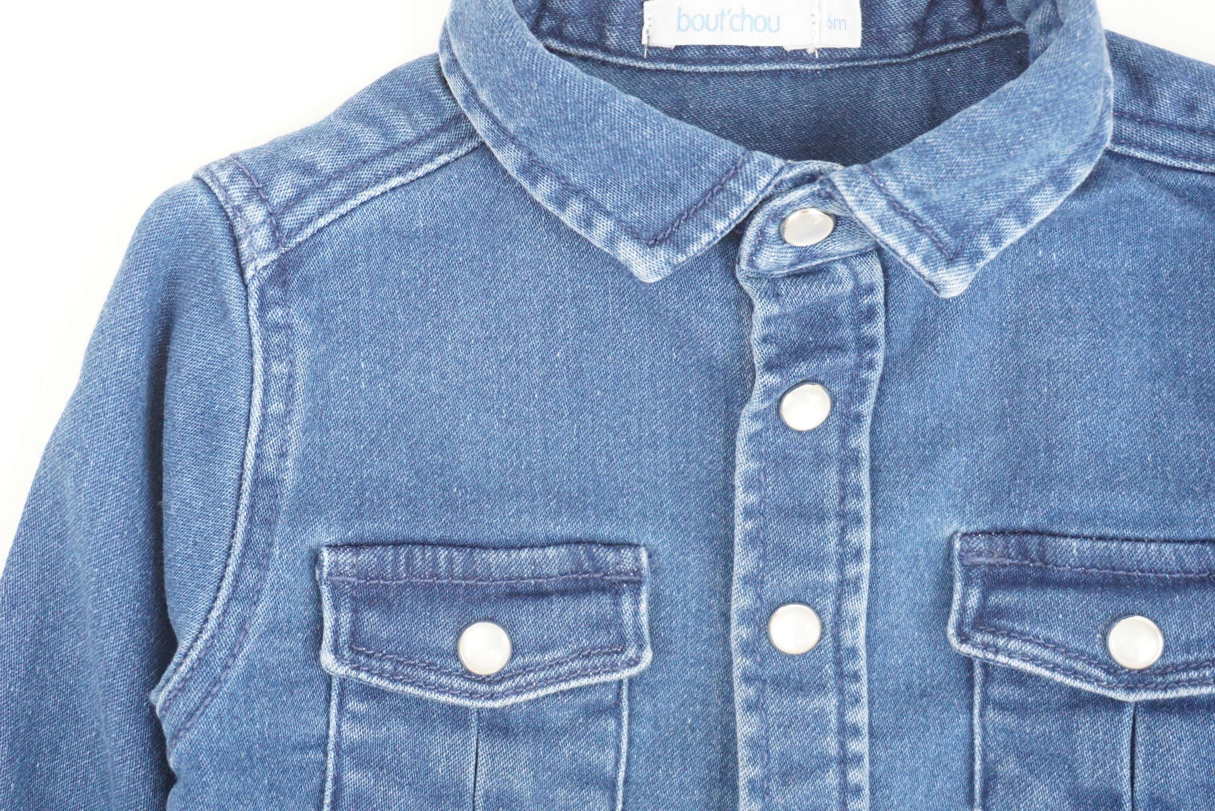 Chemise Bleu - 6 mois