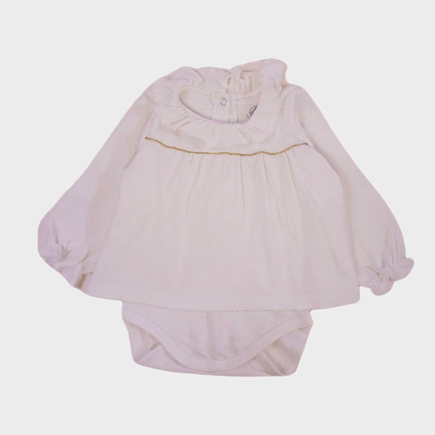 Body Blouse Blanc - 6 mois