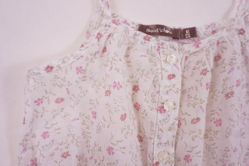 Combishort Blanc - 12 mois