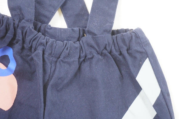 Bloomer à bretelles Bleu - 0/3 mois