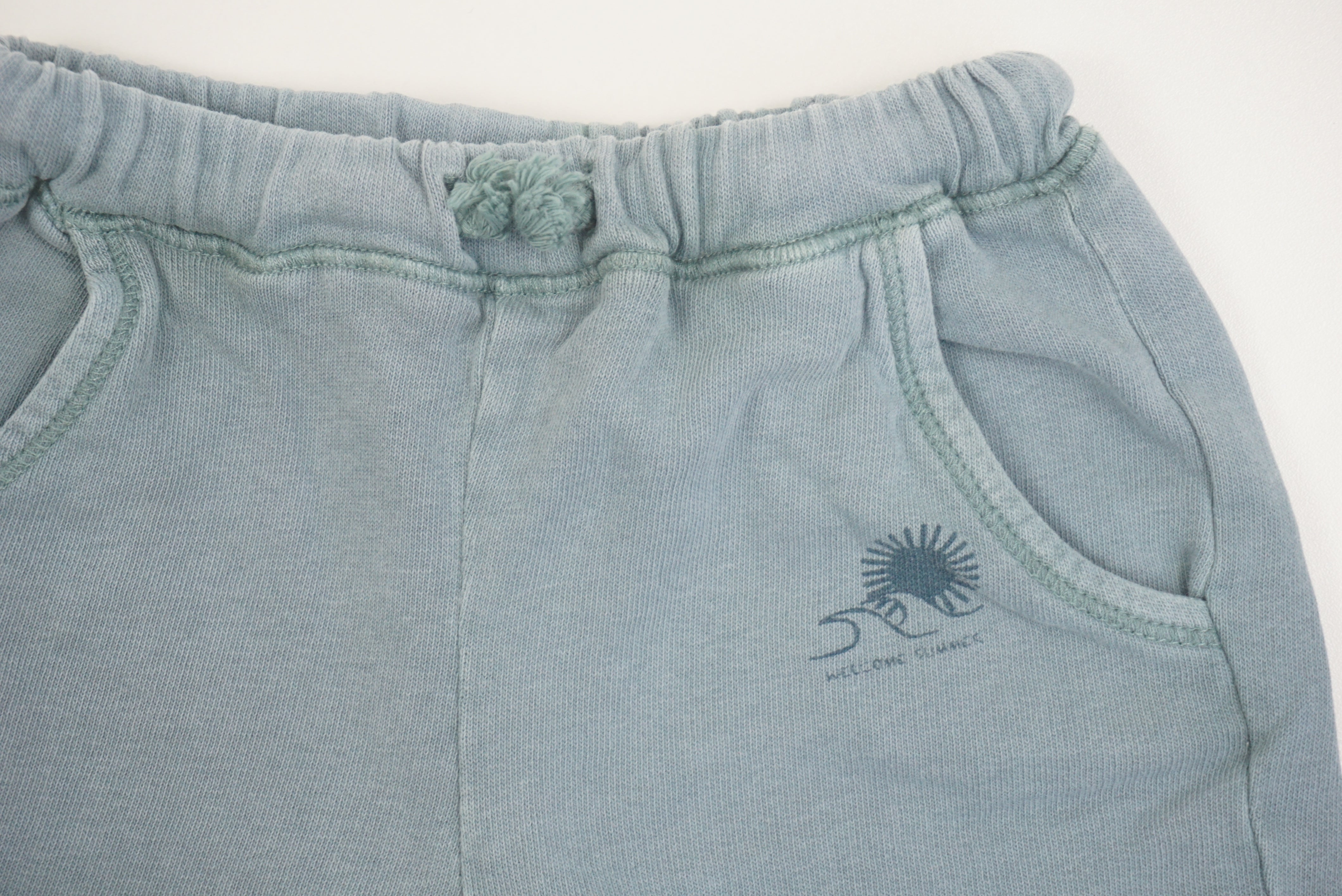 Short Bleu - 6/9 mois