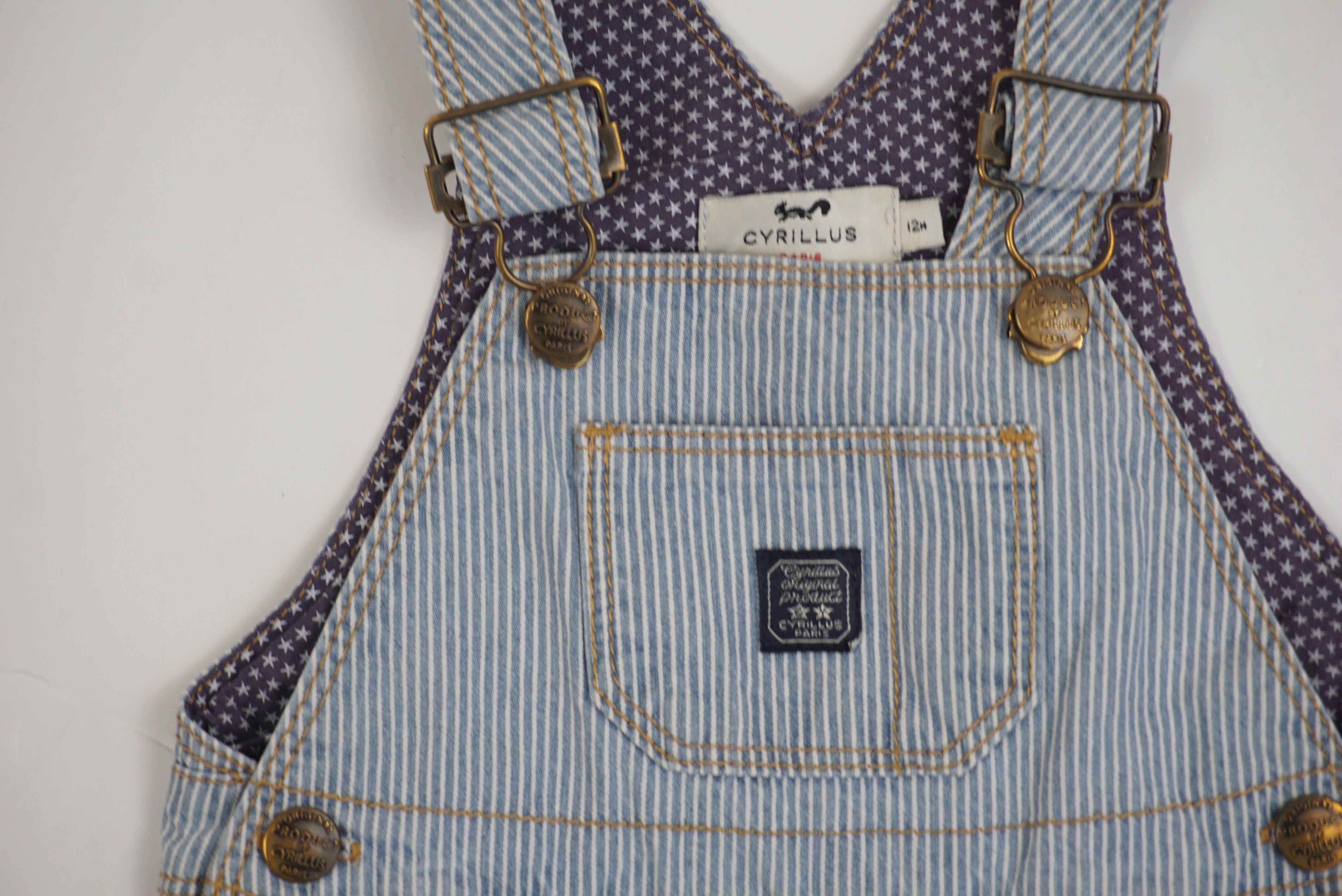 Salopette Bleu - 12 mois