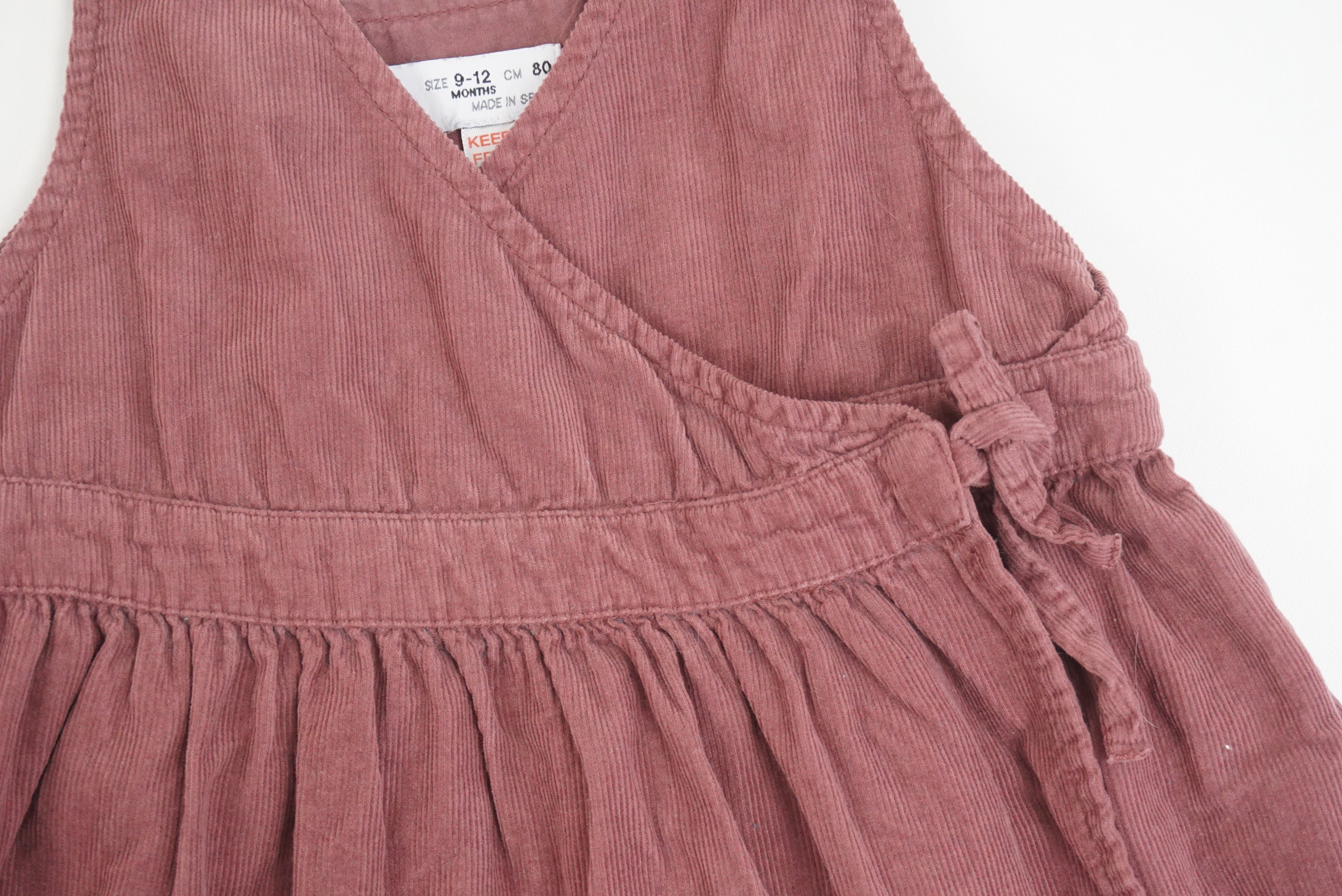 Robe Vieux rose - 9/12 mois